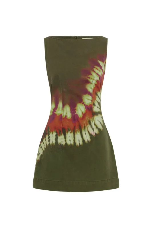 MARILYN DENIM MINI DRESS sold by Alemais