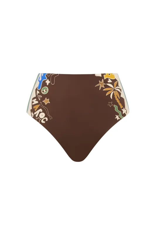 MAROC HIGH WAIST BRIEF sold by Alemais