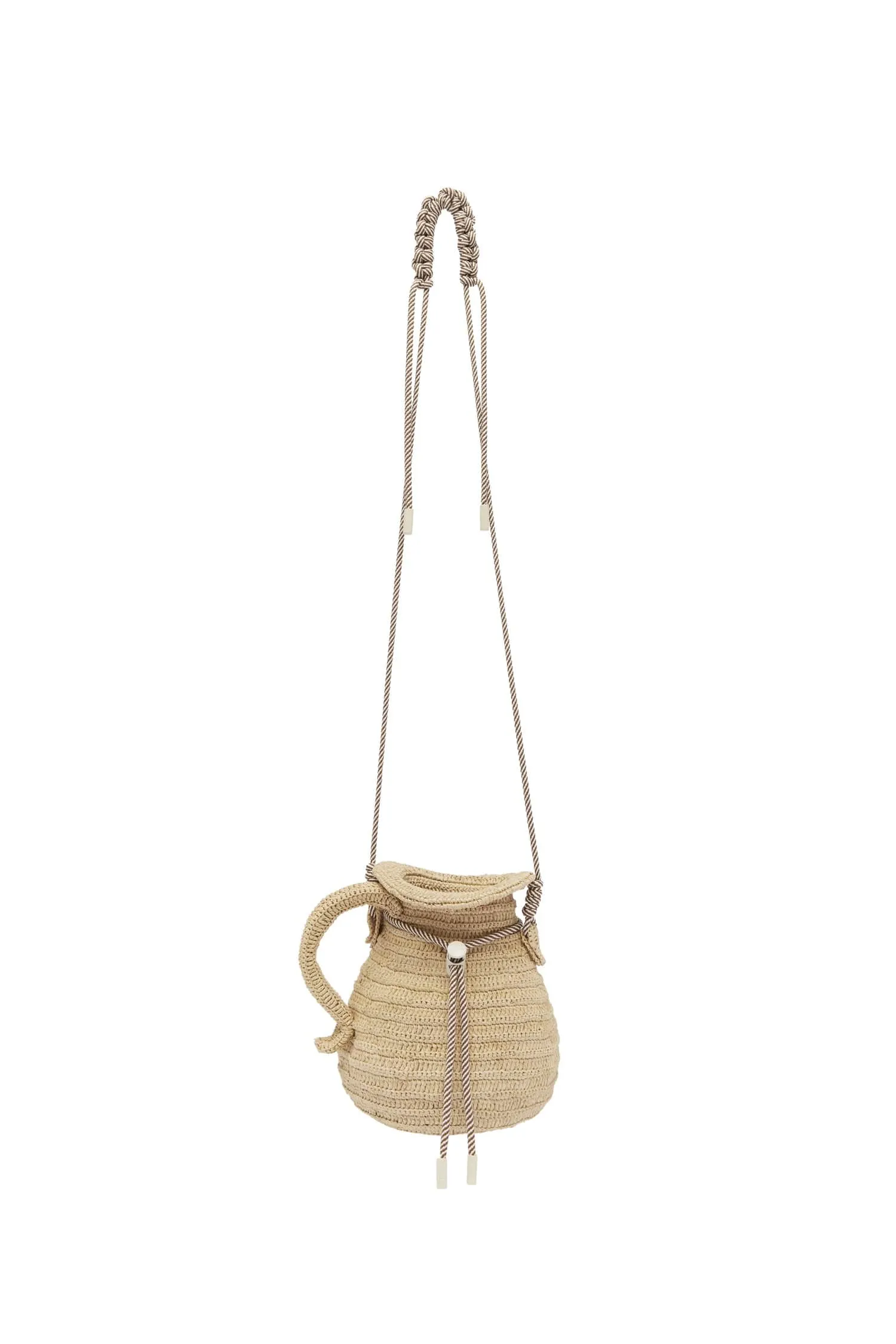 MICHELLE RAFFIA JUG CROSSBODY sold by Alemais