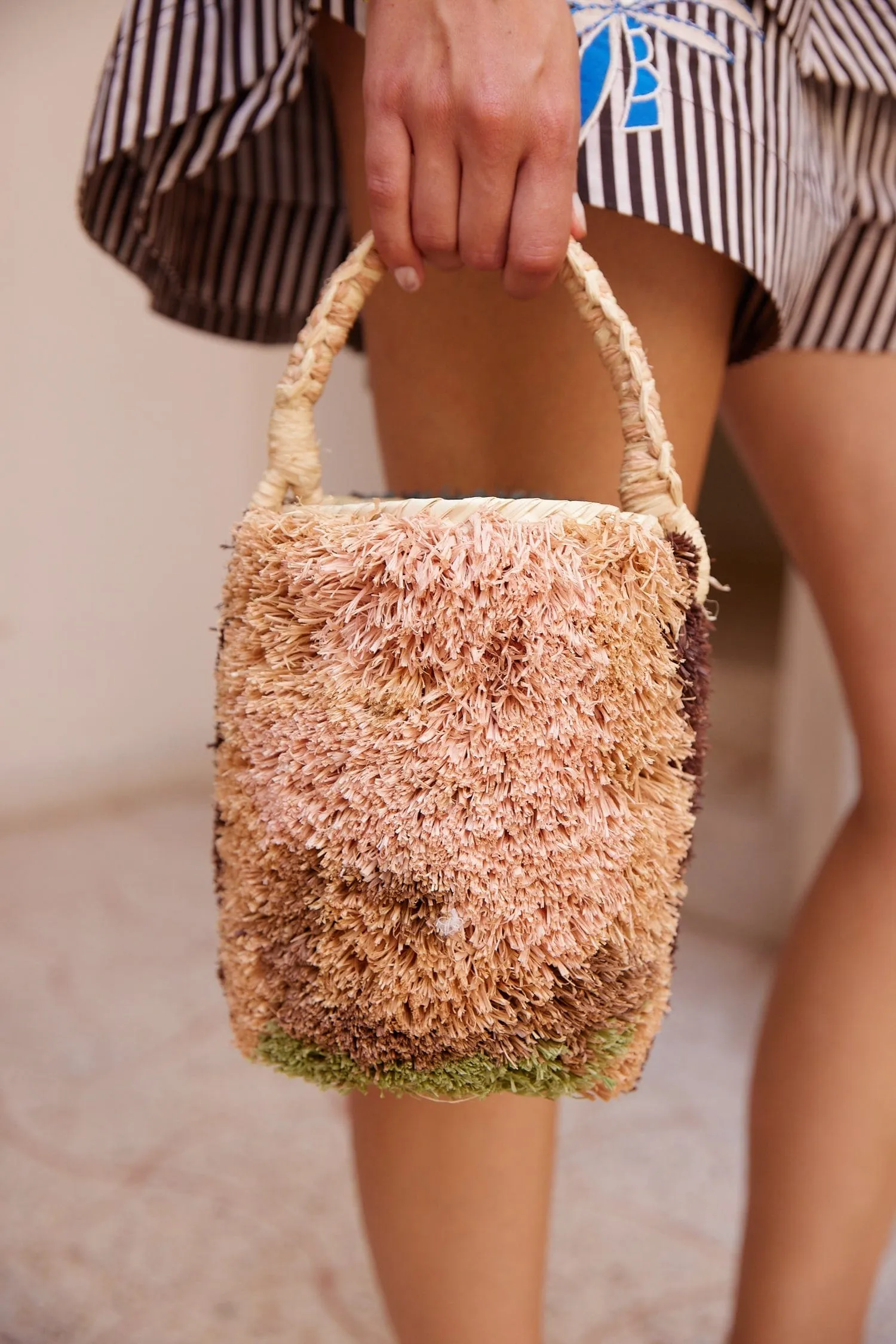 MICHELLE TUFTED MINI BUCKET BASKET sold by Alemais product image thumbnail 2