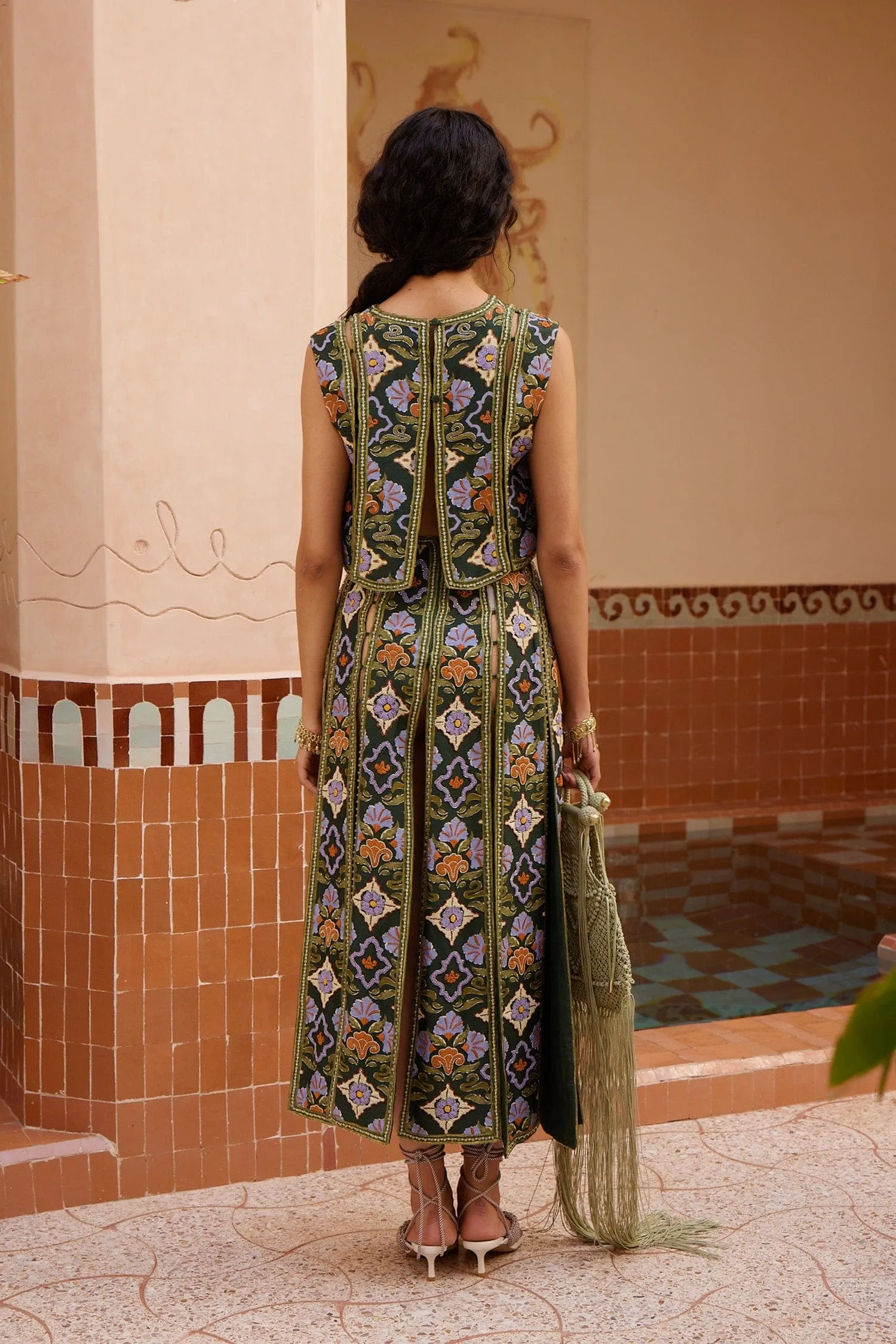 OASIRA EMBELLISHED SKIRT sold by Alemais product image thumbnail 4