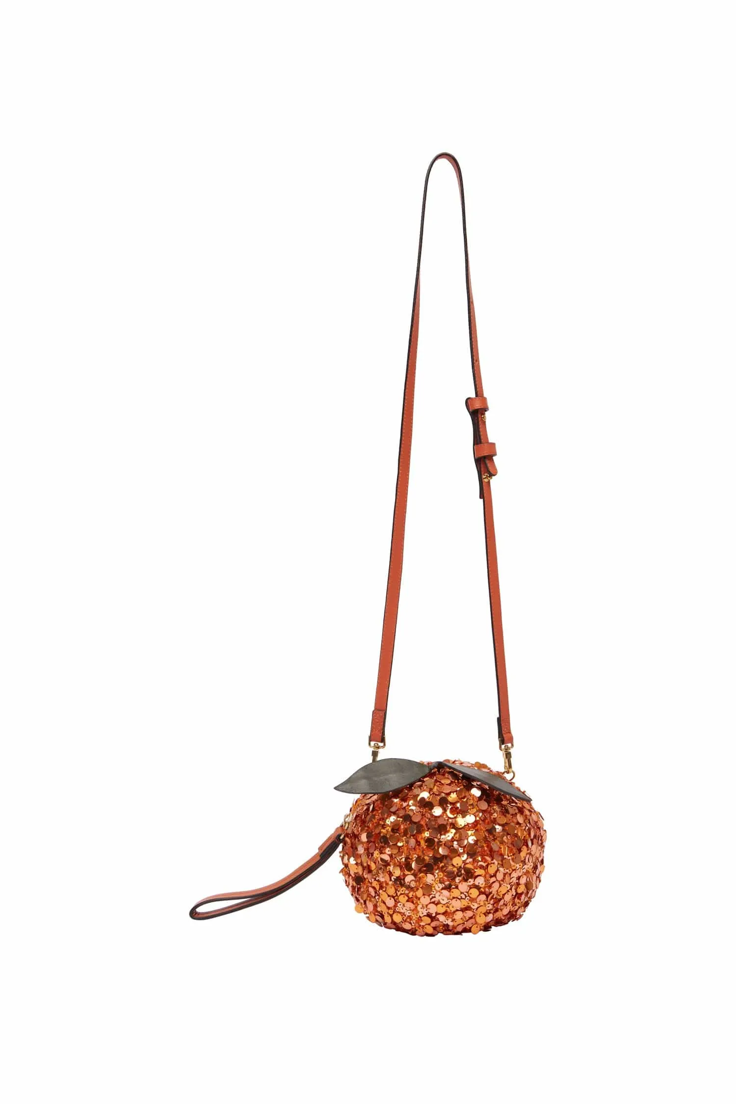 ORANGE EMBELLISHED MINI BAG sold by Alemais