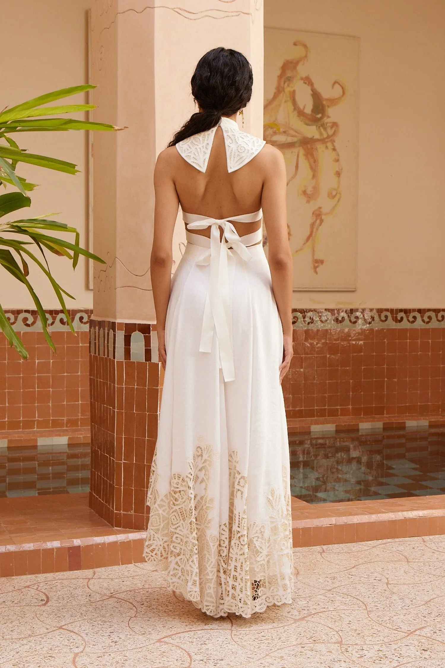 ROSEMARY EMBROIDERED GOWN sold by Alemais product image thumbnail 4