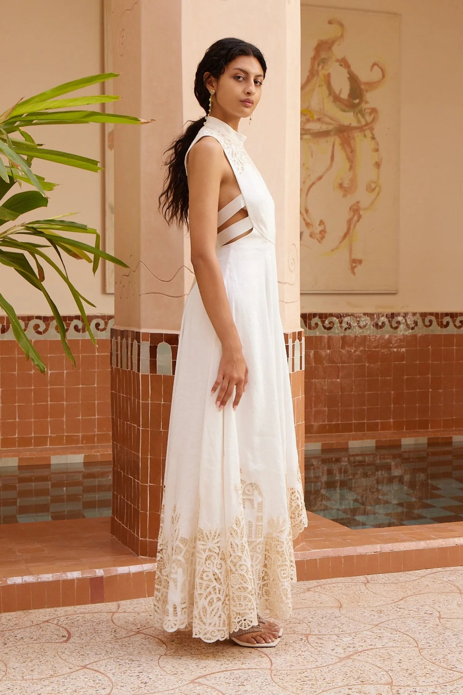 ROSEMARY EMBROIDERED GOWN sold by Alemais product image thumbnail 3