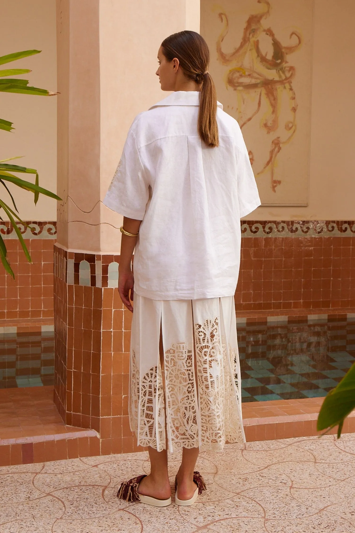 ROSEMARY EMBROIDERED SHIRT sold by Alemais product image thumbnail 4