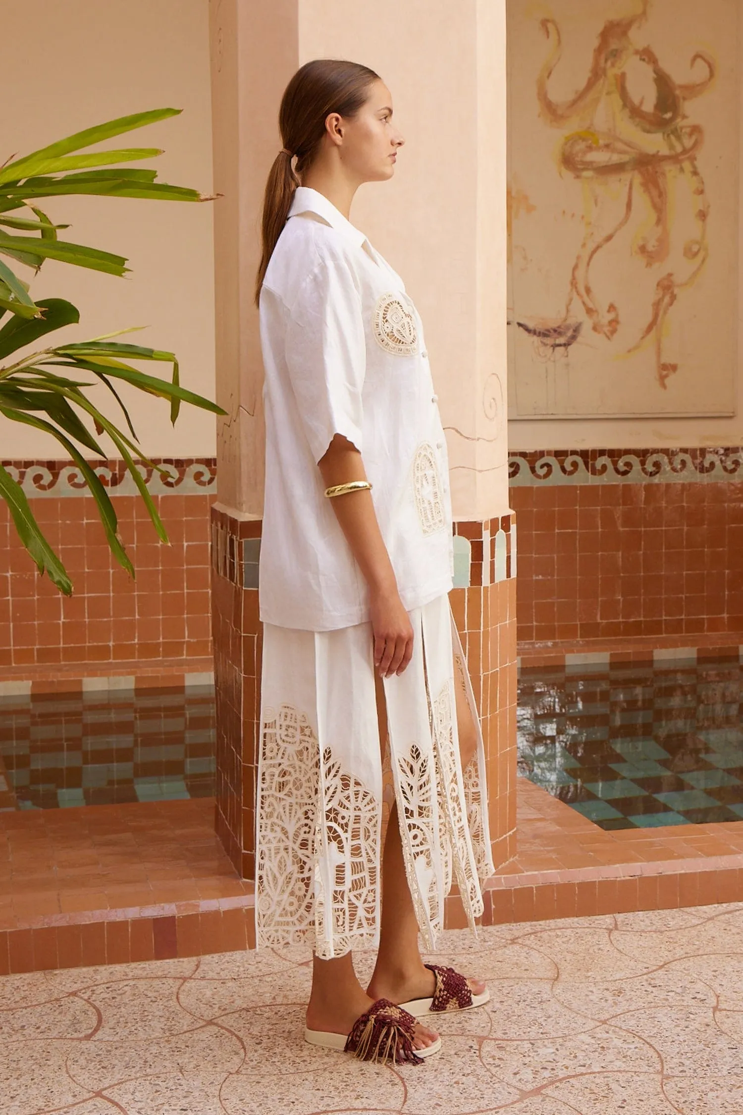 ROSEMARY EMBROIDERED SHIRT sold by Alemais product image thumbnail 3