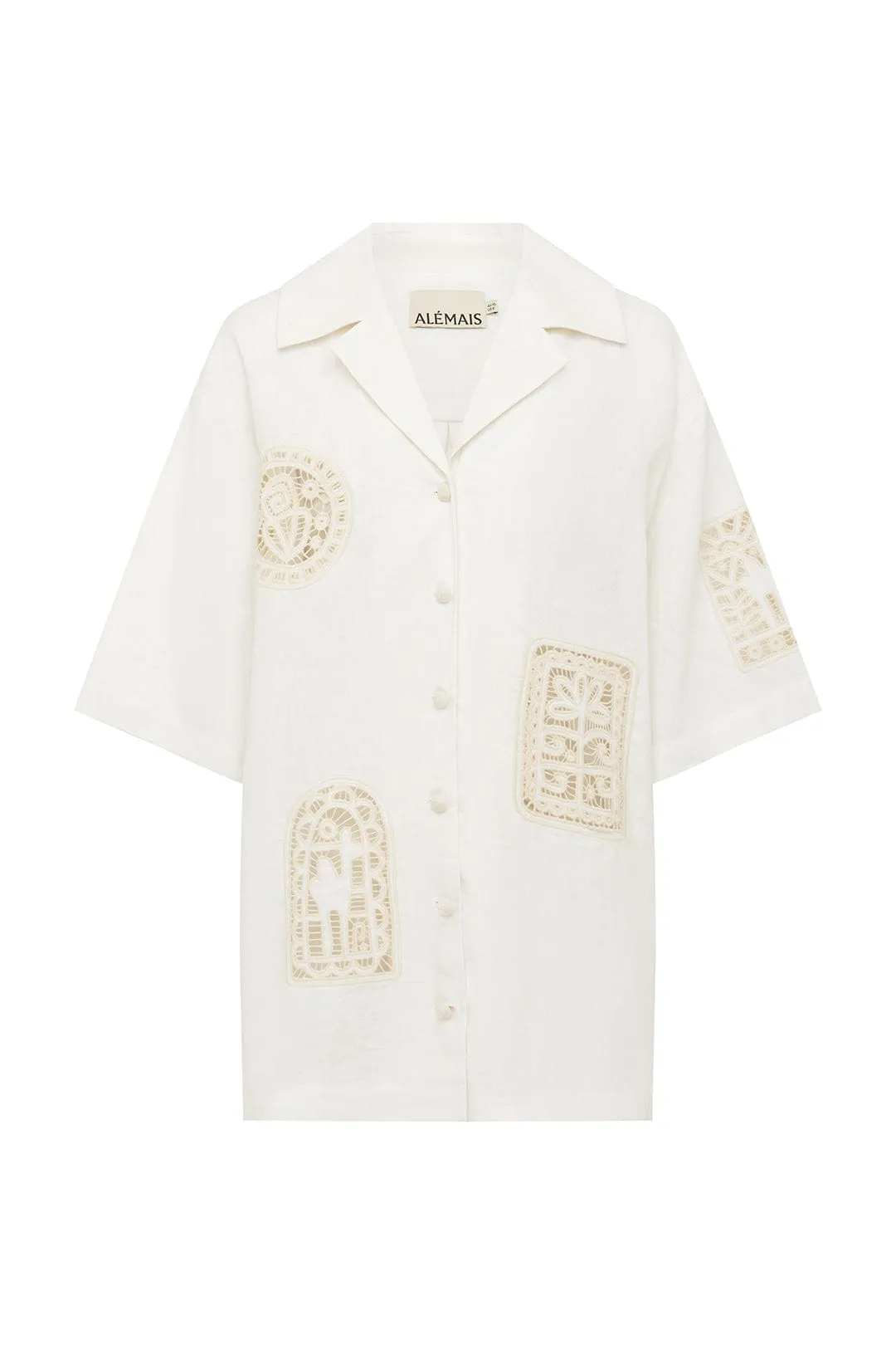 ROSEMARY EMBROIDERED SHIRT sold by Alemais