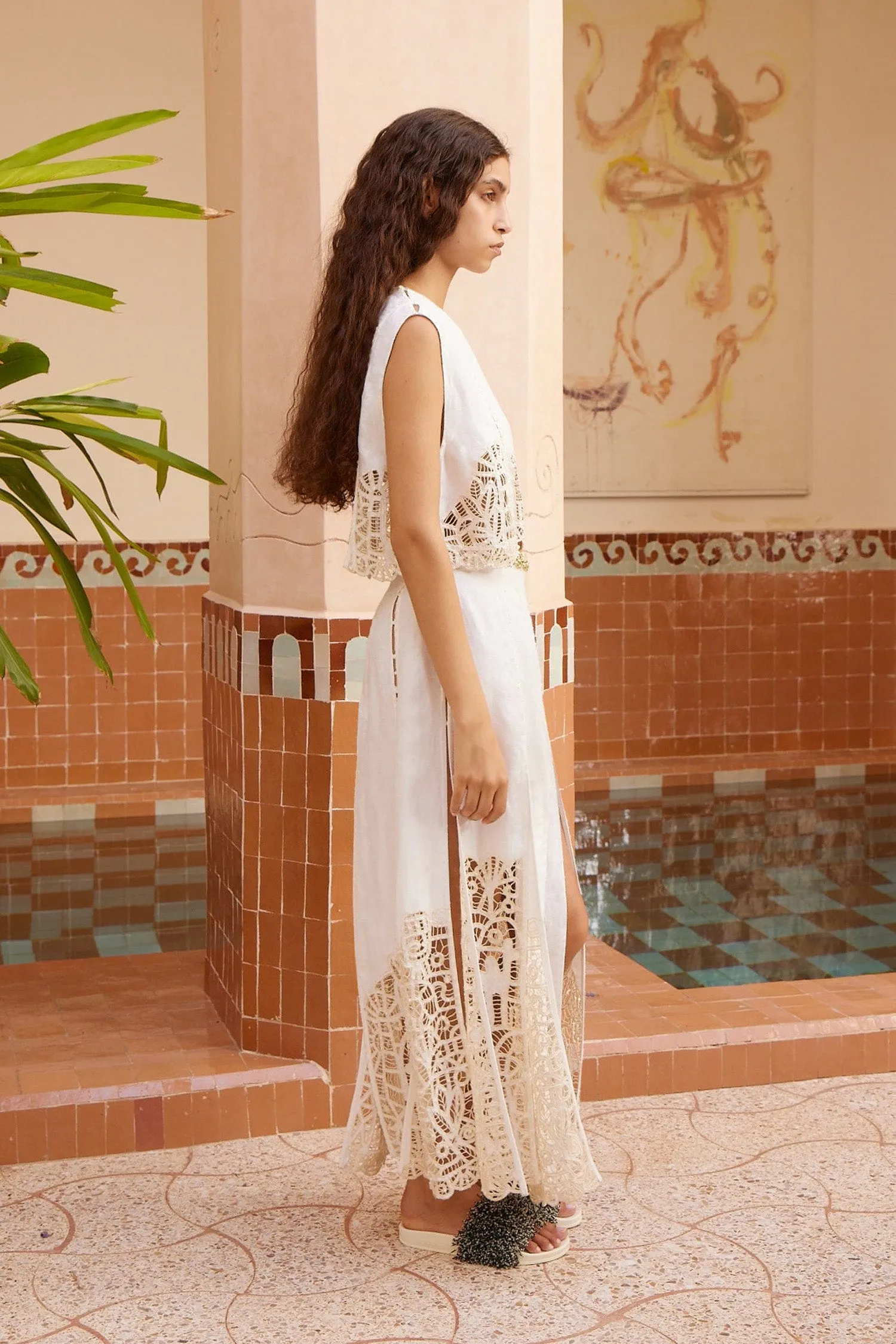 ROSEMARY EMBROIDERED SKIRT sold by Alemais product image thumbnail 3