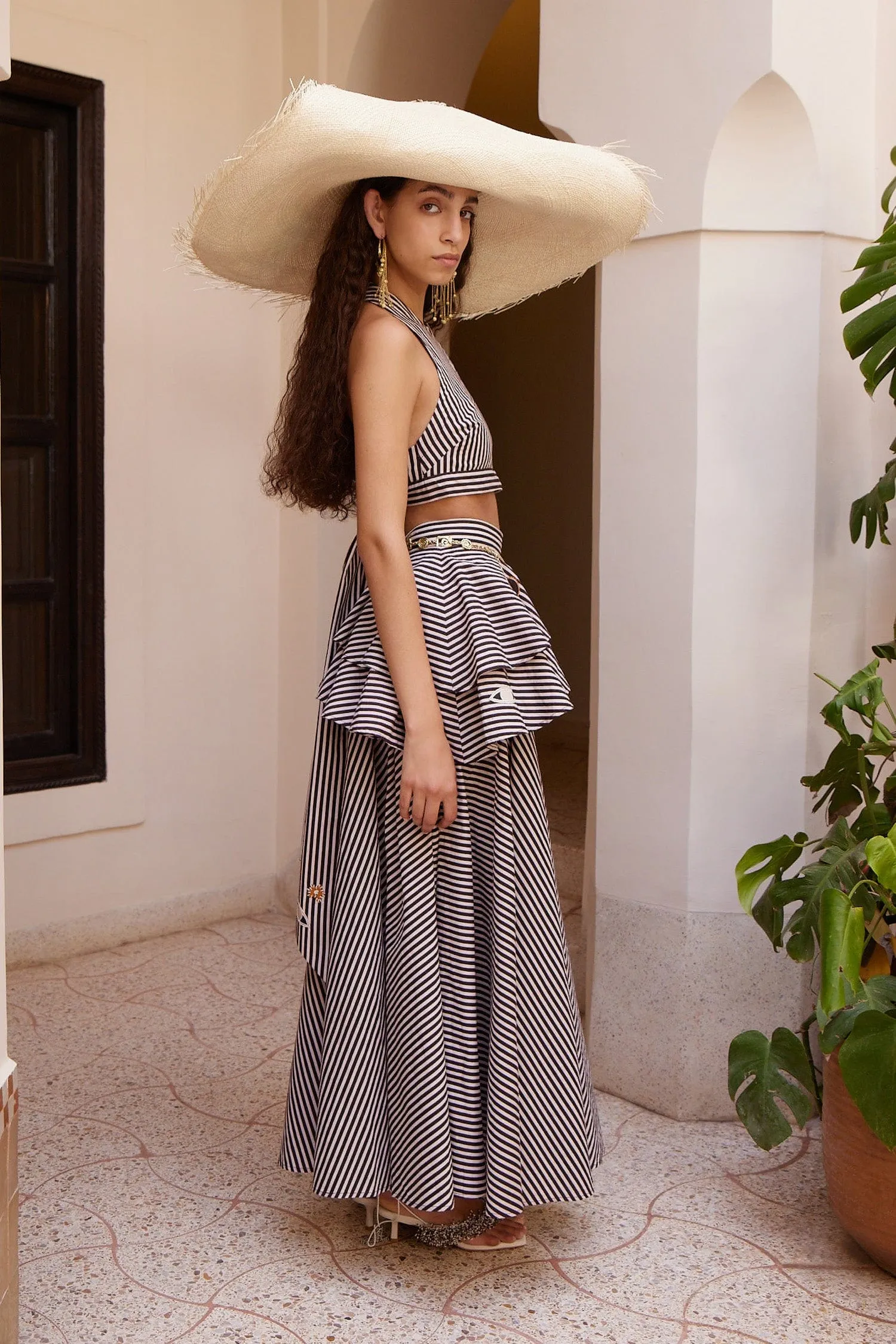 SIROCCO EMBROIDERED SKIRT sold by Alemais product image thumbnail 3