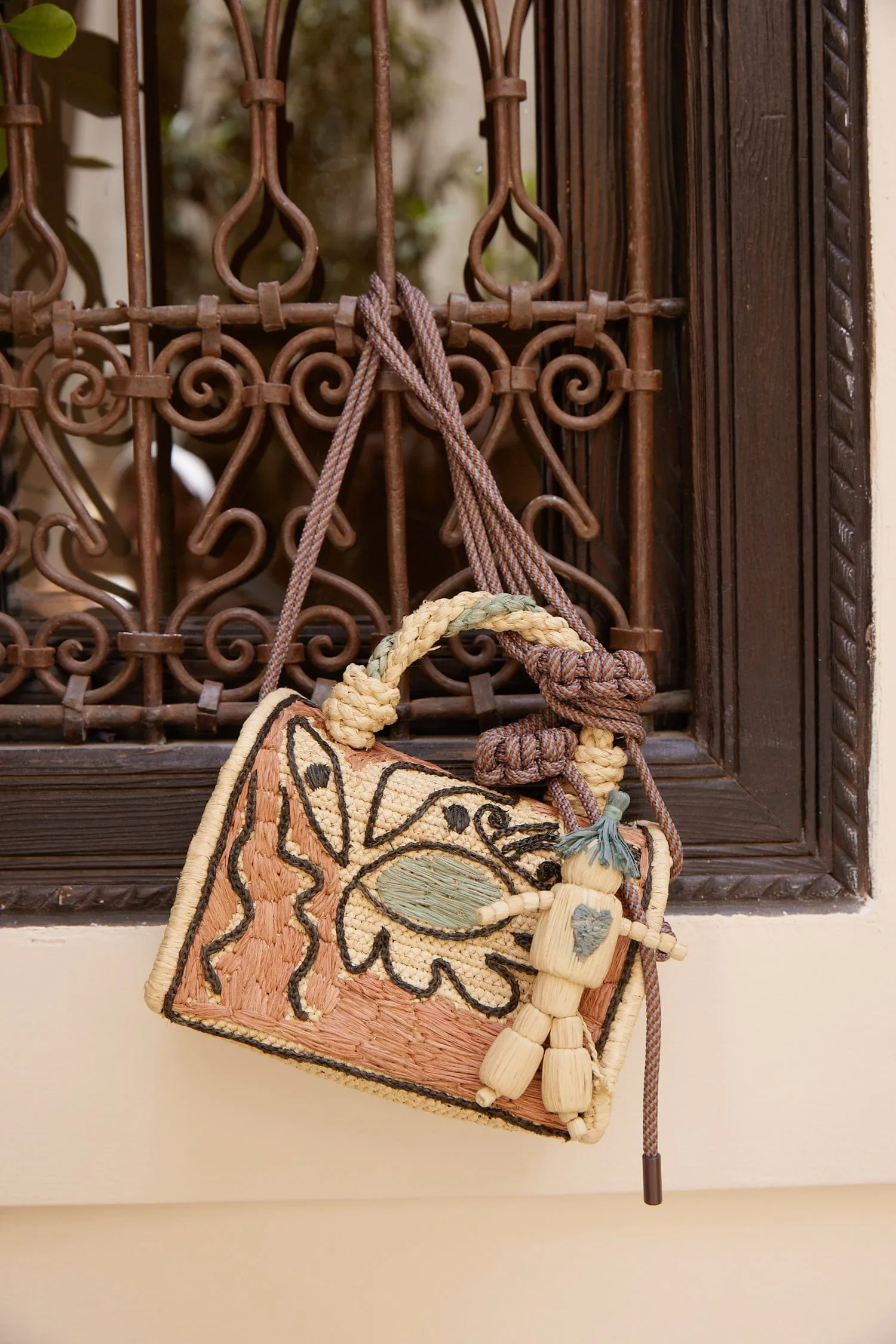 VELORA RAFFIA BOX CROSSBODY sold by Alemais product image thumbnail 4