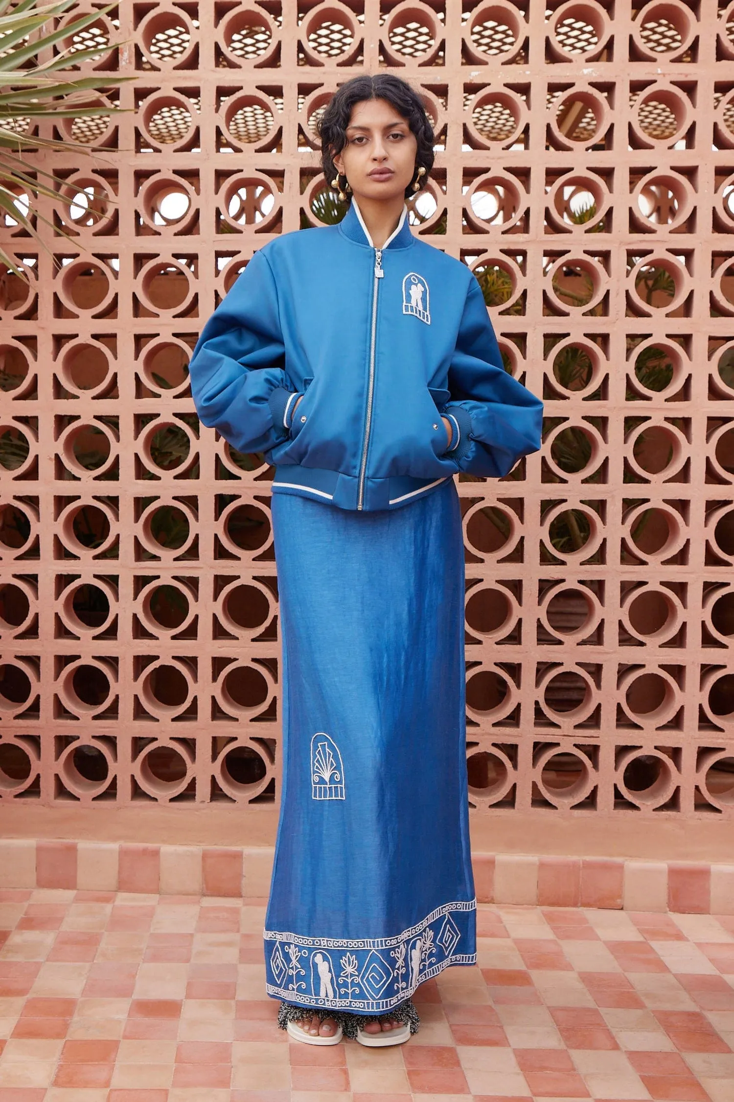 YASMEEN EMBELLISHED BOMBER JACKET sold by Alemais product image thumbnail 2