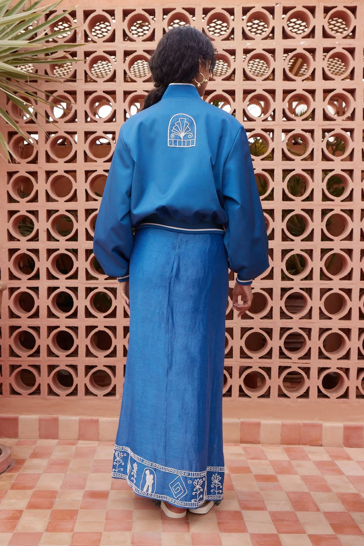 YASMEEN EMBELLISHED BOMBER JACKET sold by Alemais product image thumbnail 4