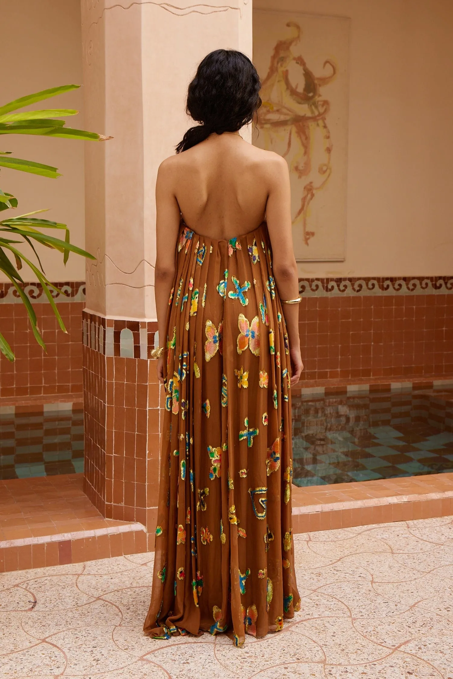 GOLDEN METALLIC STRAPLESS GOWN sold by Alemais product image thumbnail 4