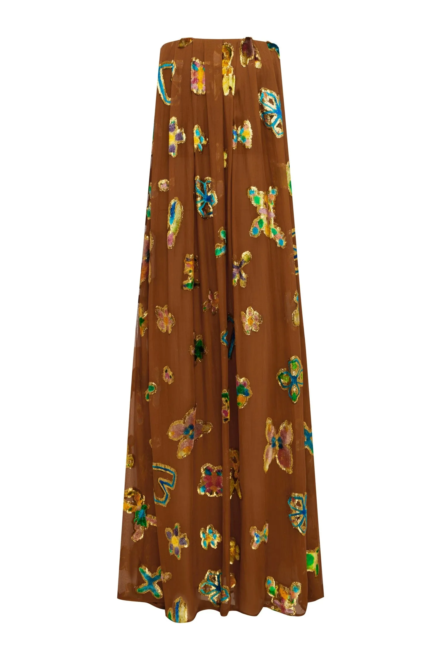 GOLDEN METALLIC STRAPLESS GOWN sold by Alemais