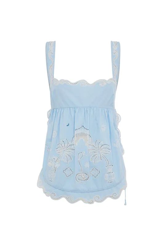 MAIZY EMBROIDERED CAMI TOP sold by Alemais