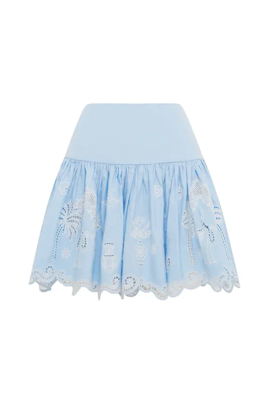 MAIZY EMBROIDERED SKIRT sold by Alemais
