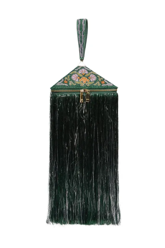 RAMIRA EMBELLISHED PYRAMID BAG made by Alemais