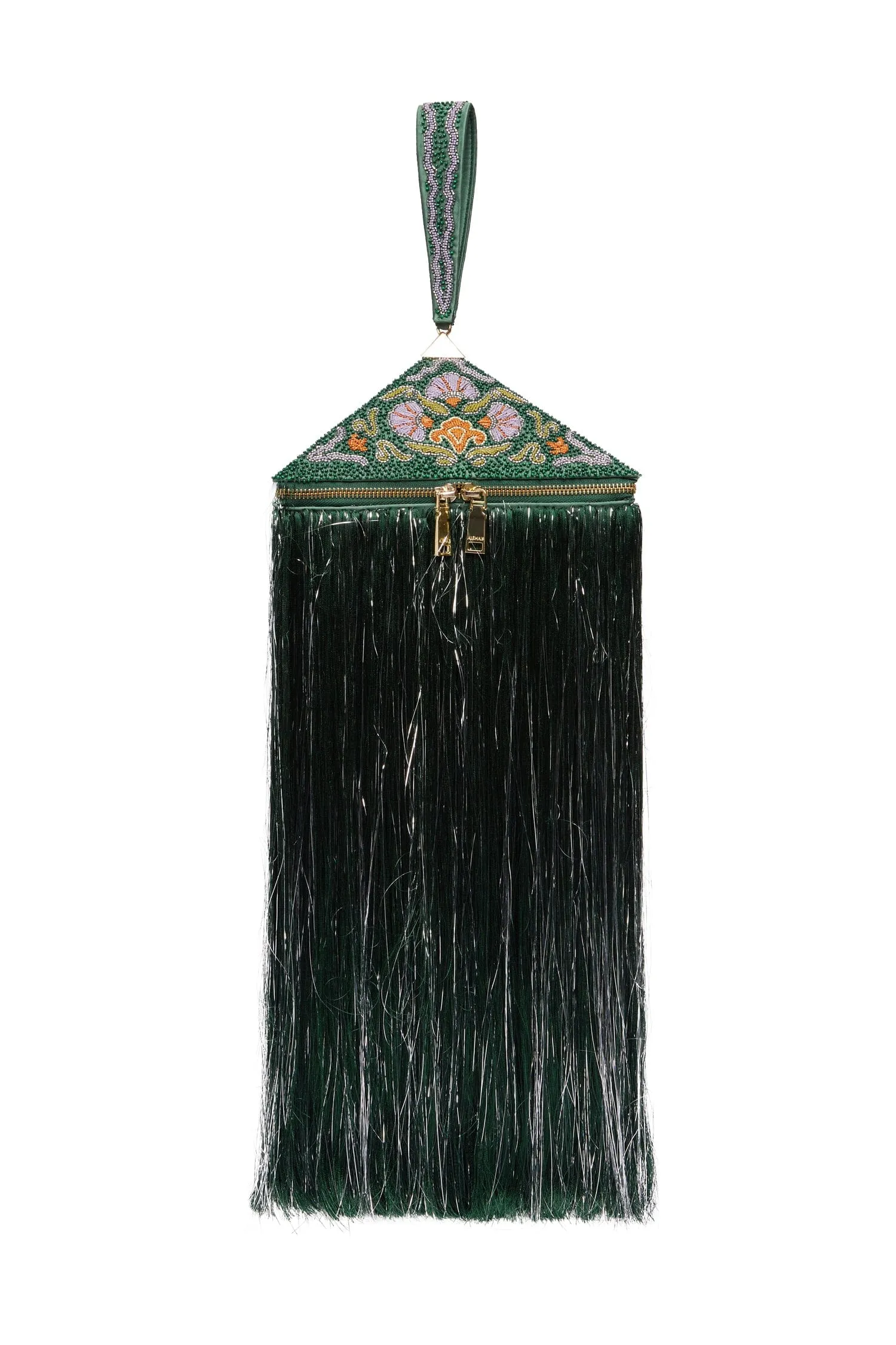 RAMIRA EMBELLISHED PYRAMID BAG sold by Alemais