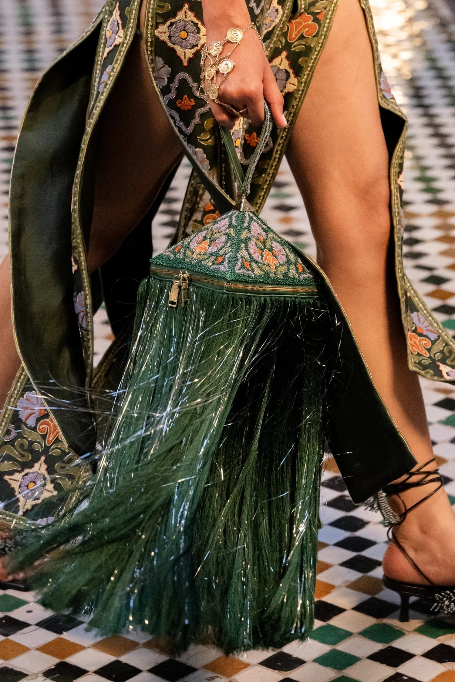 RAMIRA EMBELLISHED PYRAMID BAG sold by Alemais product image thumbnail 3