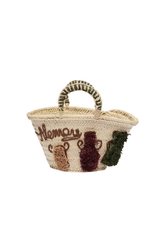MICHELLE TUFTED MINI BASKET sold by Alemais