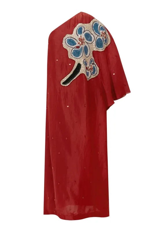 SCARLET EMBELLISHED GOWN sold by Alemais