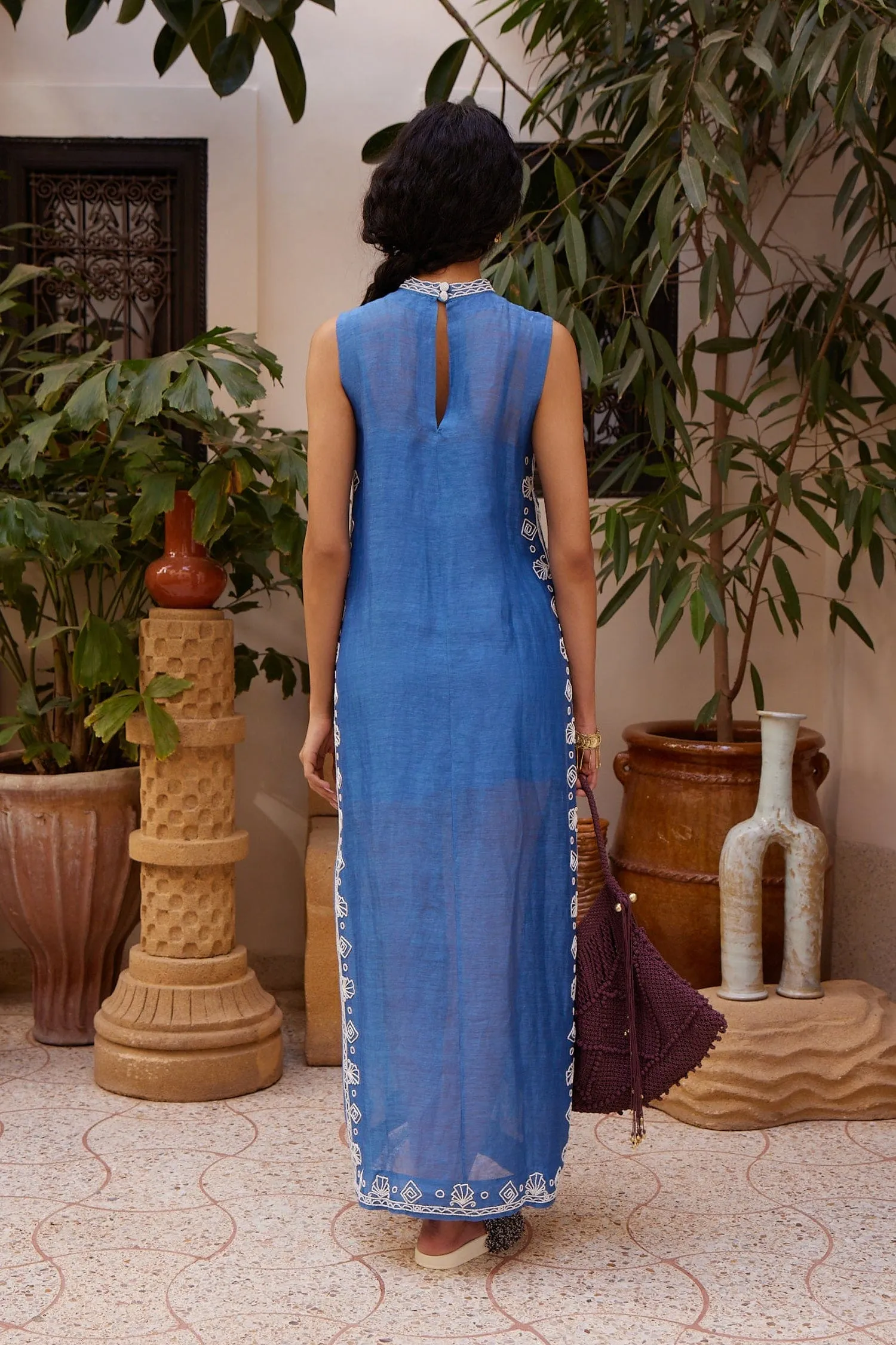 YASMEEN EMBELLISHED MIDI DRESS sold by Alemais product image thumbnail 4