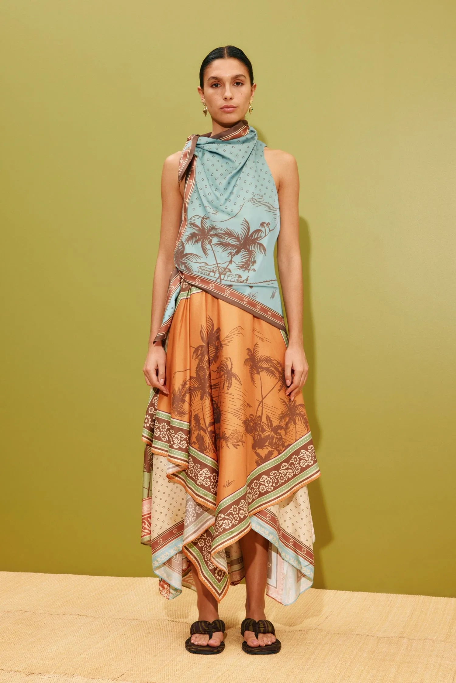 ALBERTA SCARF MIDI DRESS sold by Alemais product image thumbnail 2
