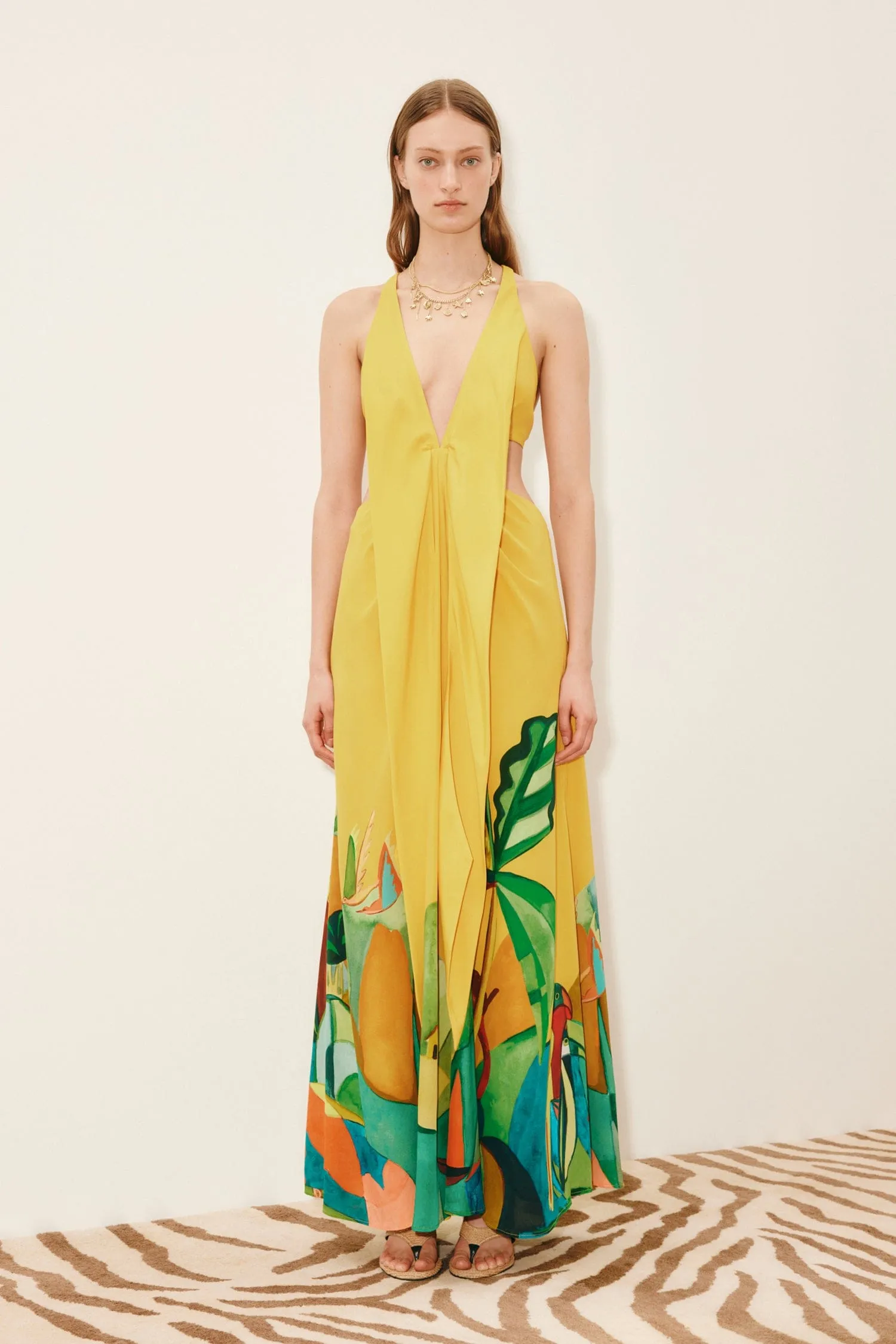 MOKSHINI SILK CUT OUT MIDI DRESS sold by Alemais product image thumbnail 2