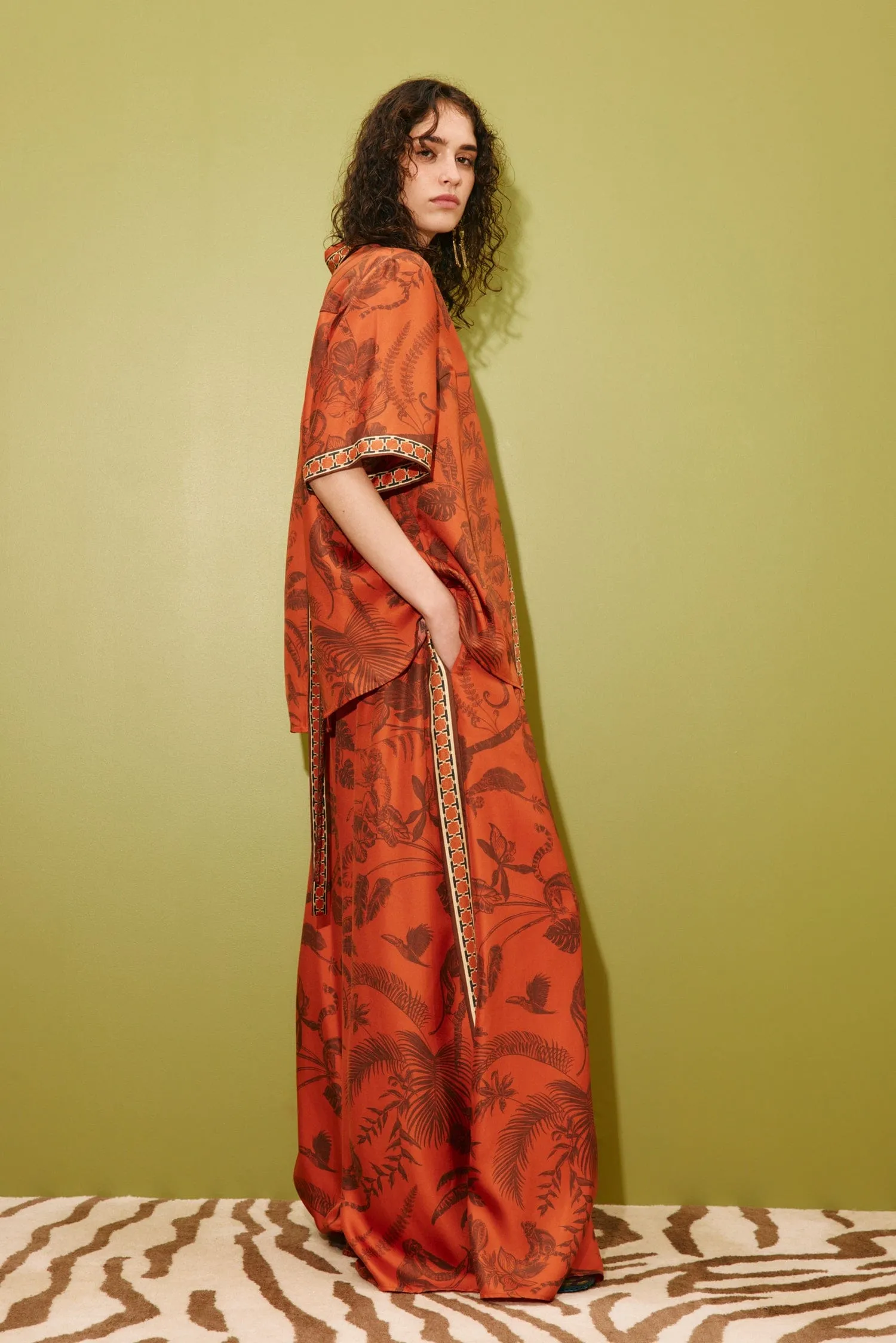 MONKEY DANCE SILK SHIRT sold by Alemais product image thumbnail 3