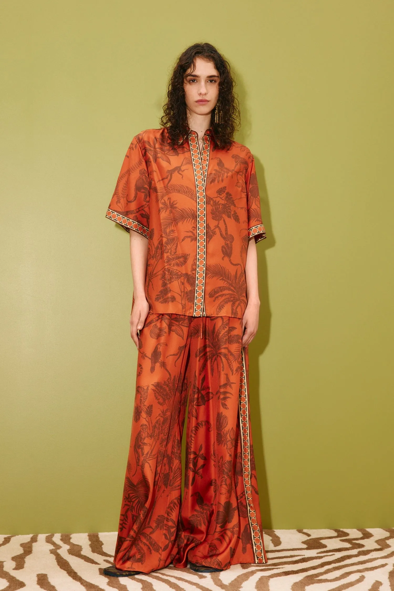 MONKEY DANCE SILK SHIRT sold by Alemais product image thumbnail 2