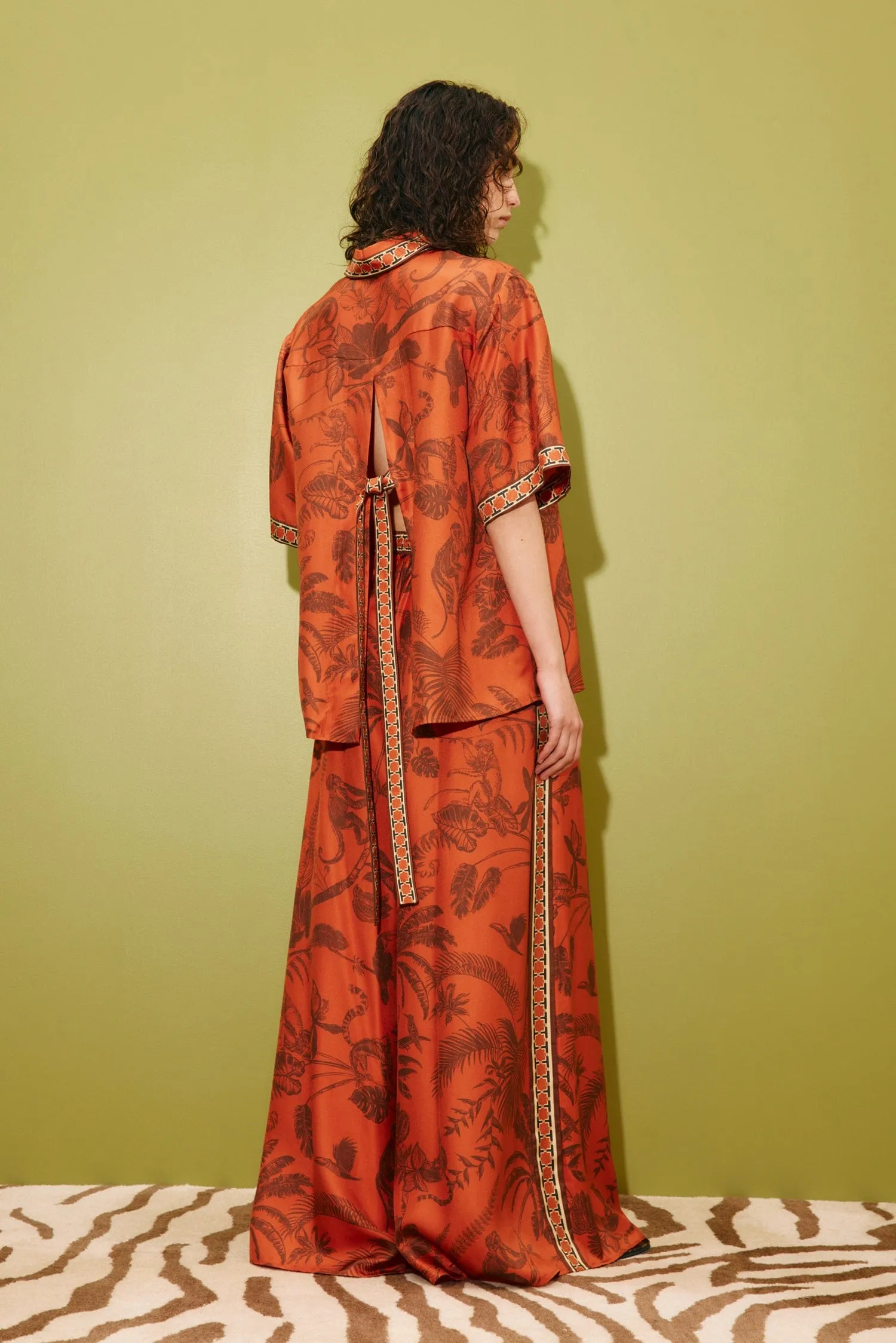 MONKEY DANCE SILK SHIRT sold by Alemais product image thumbnail 4