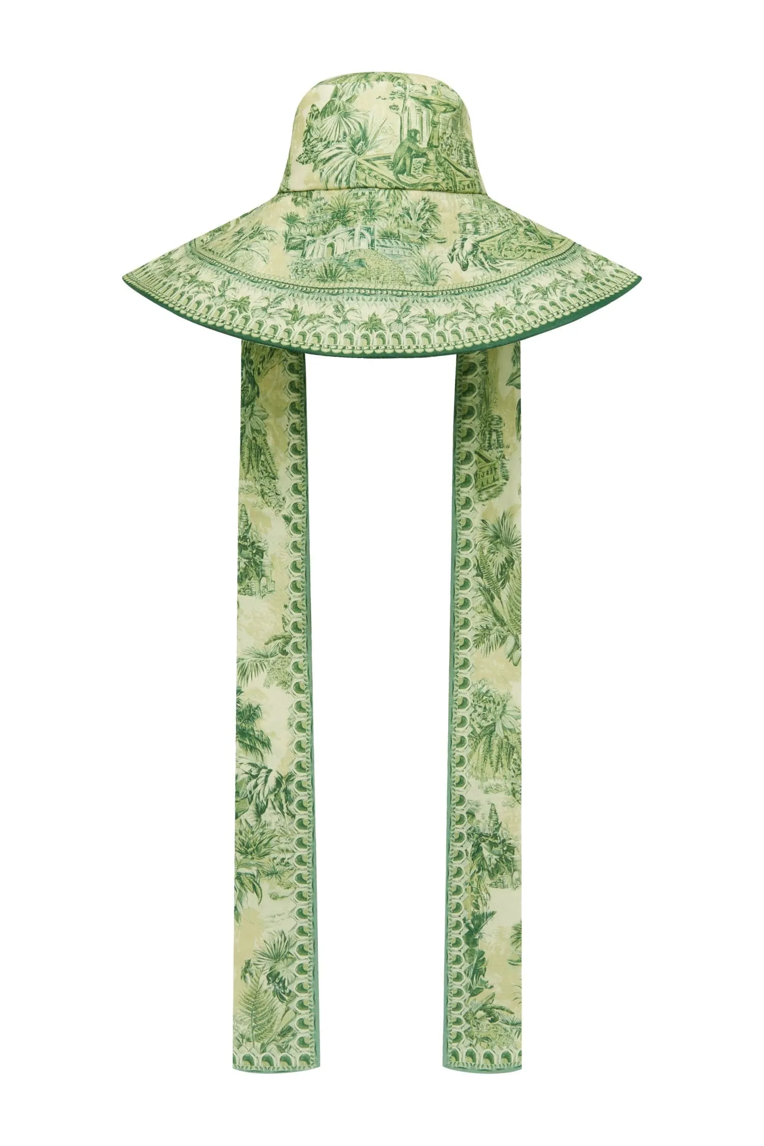 SARA WIDE BRIM TIE SUNHAT sold by Alemais