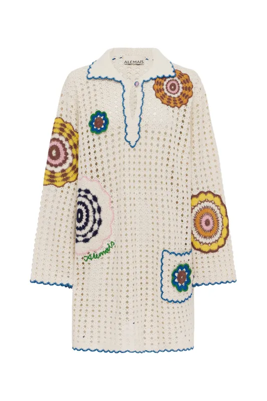 ELMA CREAM MINI DRESS EXCLUSIVE made by Alemais