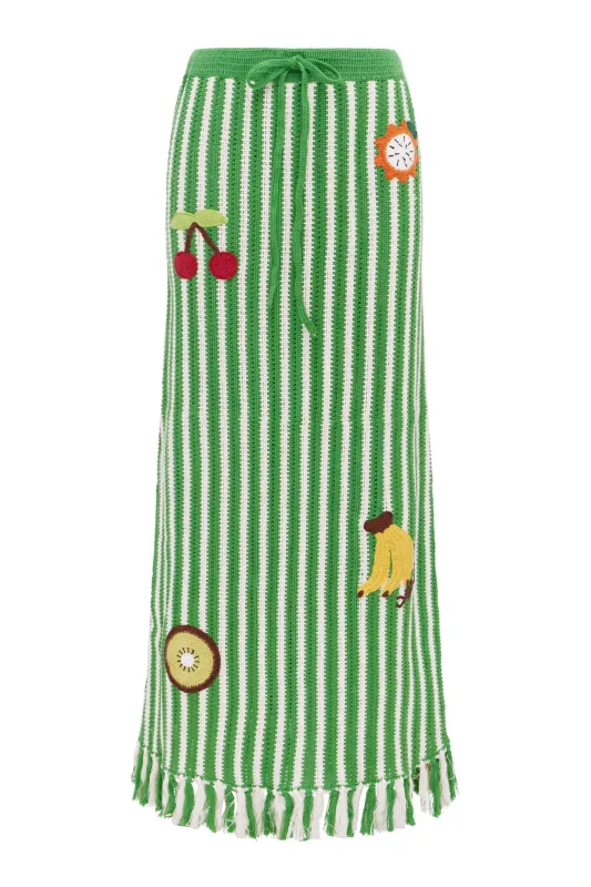 SUNDAE GREEN SKIRT EXCLUSIVE sold by Alemais