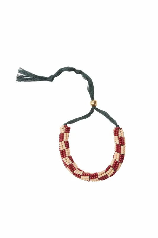 LE JARDIN BUNCH BEAD BRACELET CLAY made by Alemais