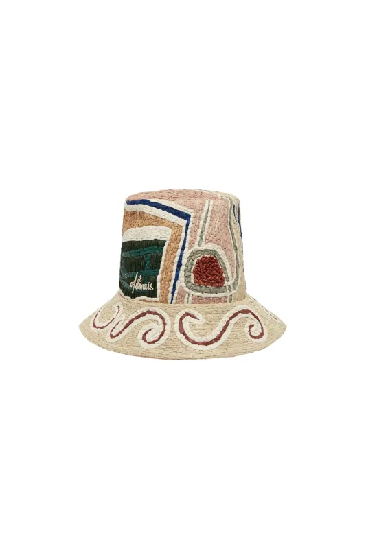 VELORA RAFFIA BUCKET HAT made by Alemais