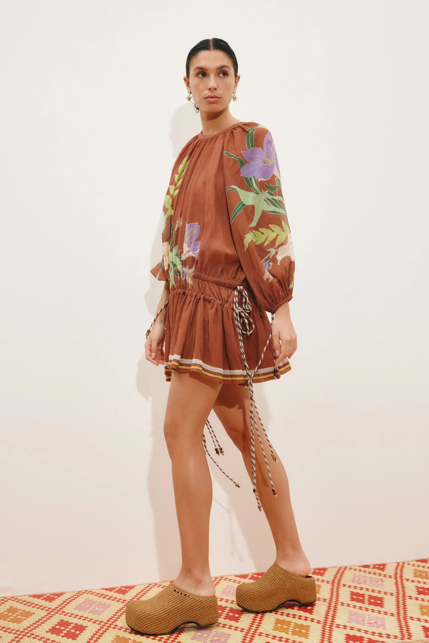 ALFIE RUCHED MINI DRESS sold by Alemais product image thumbnail 3