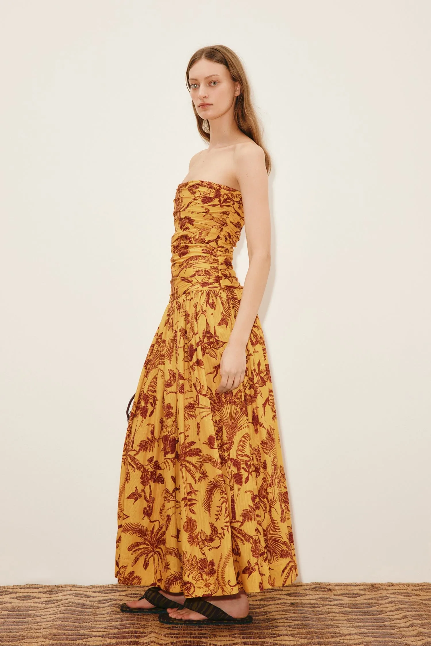 BANANA BLOSSOM RUCHED GOWN sold by Alemais product image thumbnail 3