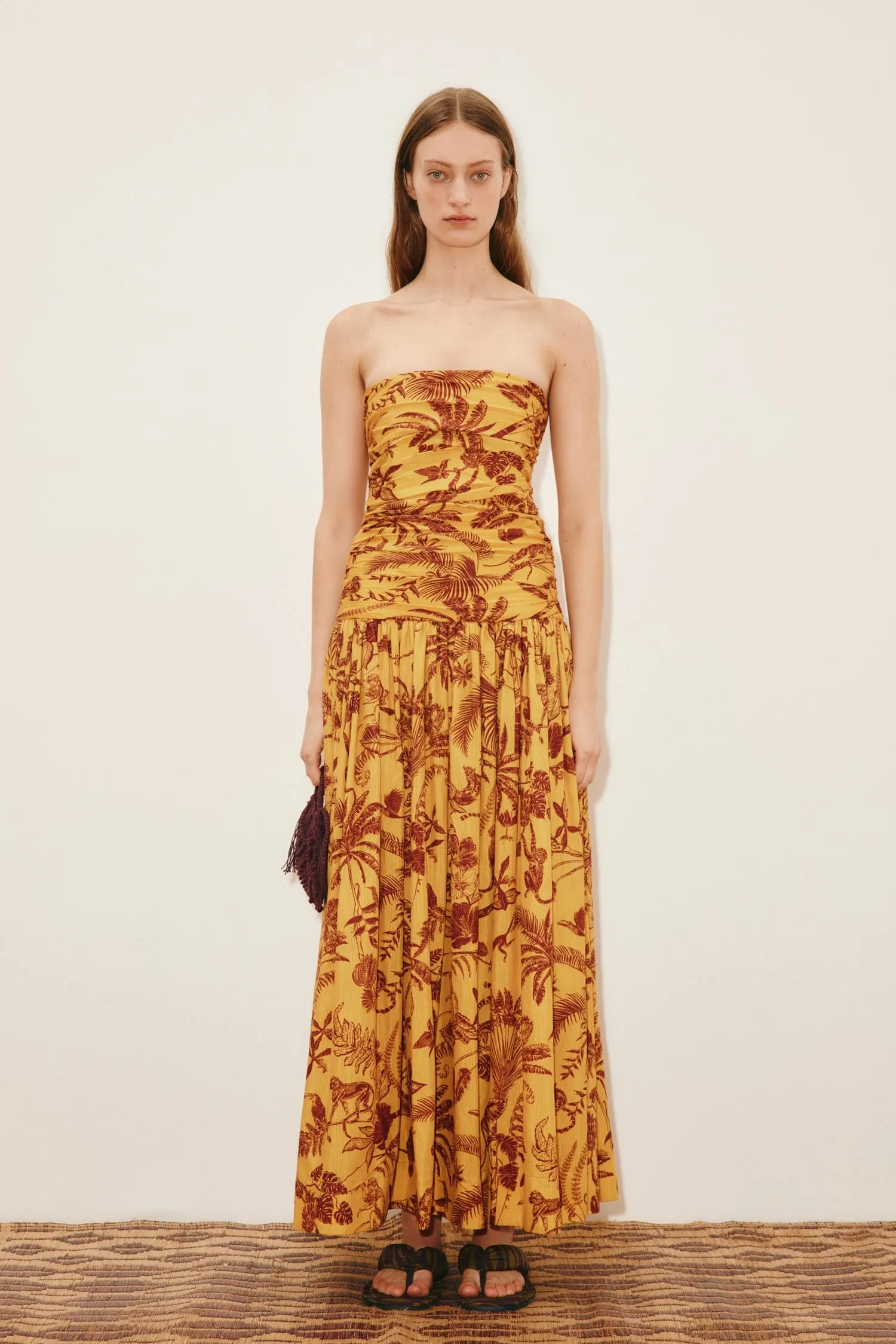 BANANA BLOSSOM RUCHED GOWN sold by Alemais product image thumbnail 2