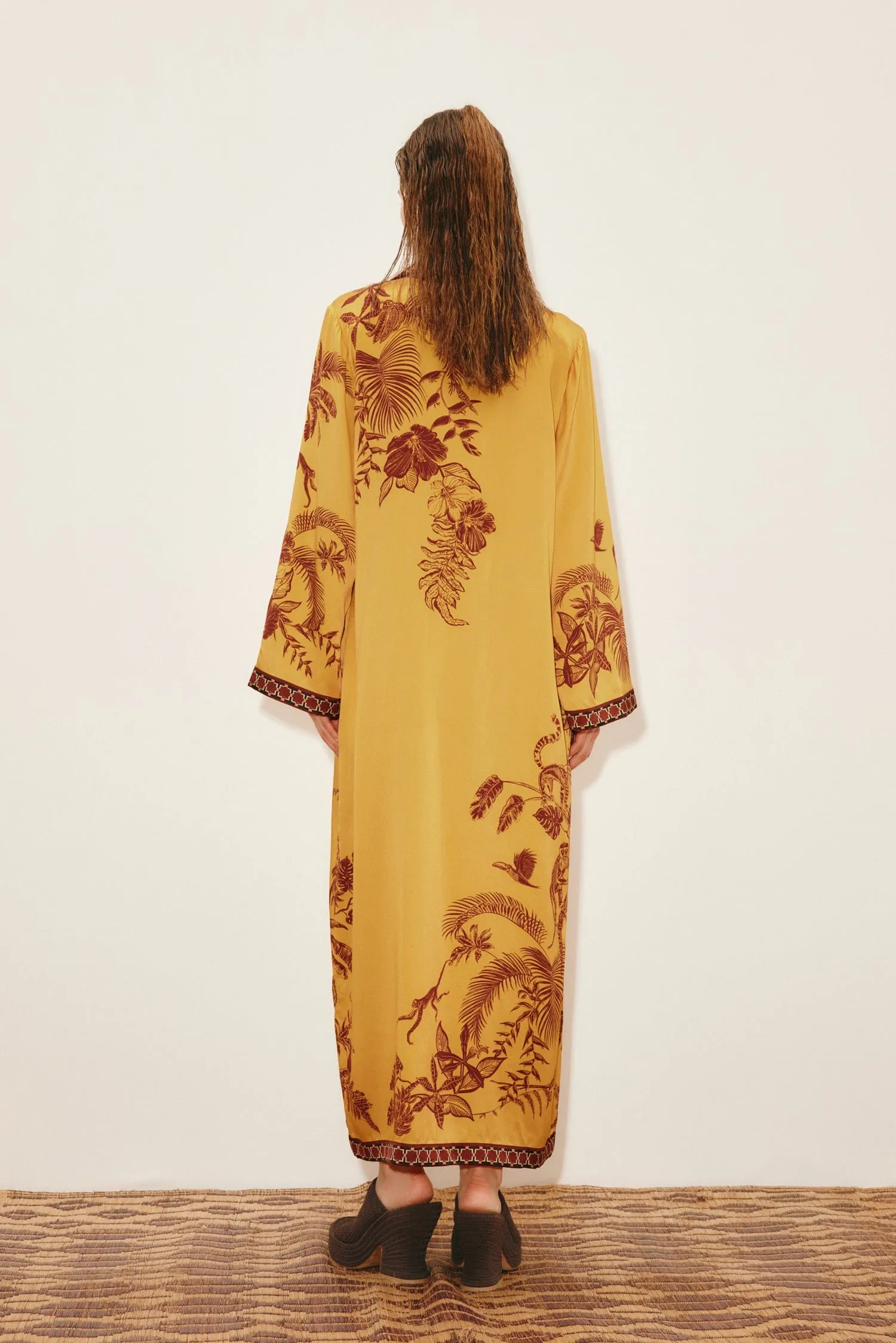 BANANA BLOSSOM SILK SHIRTDRESS sold by Alemais product image thumbnail 4