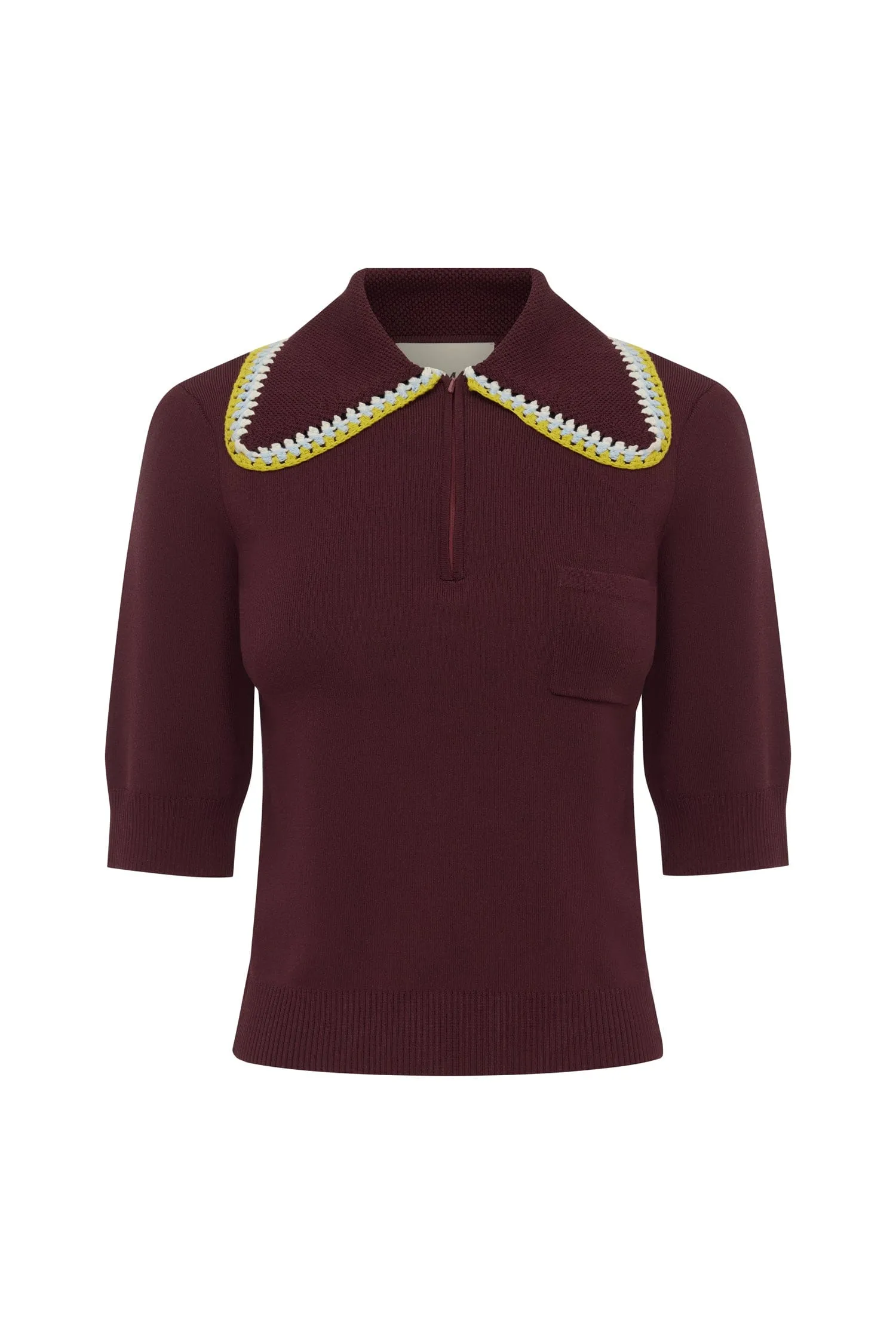 JASPER KNIT POLO sold by Alemais