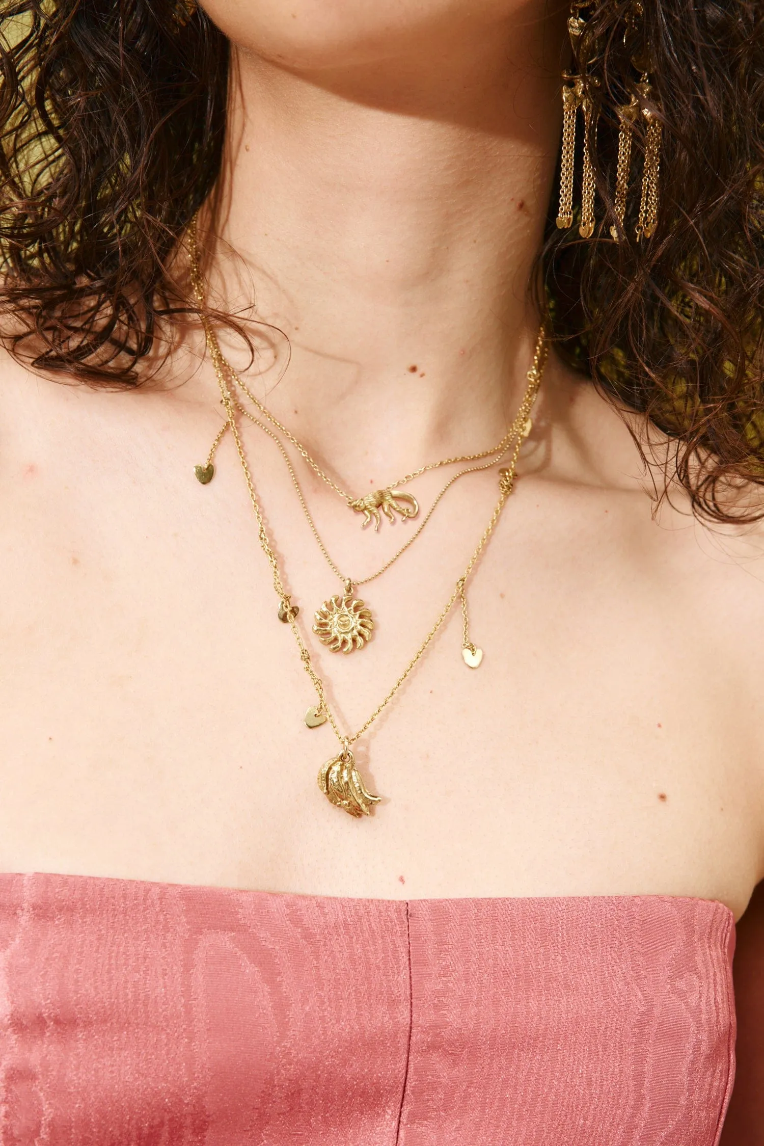 JEM MULTI CHAIN CHARM NECKLACE sold by Alemais product image thumbnail 2