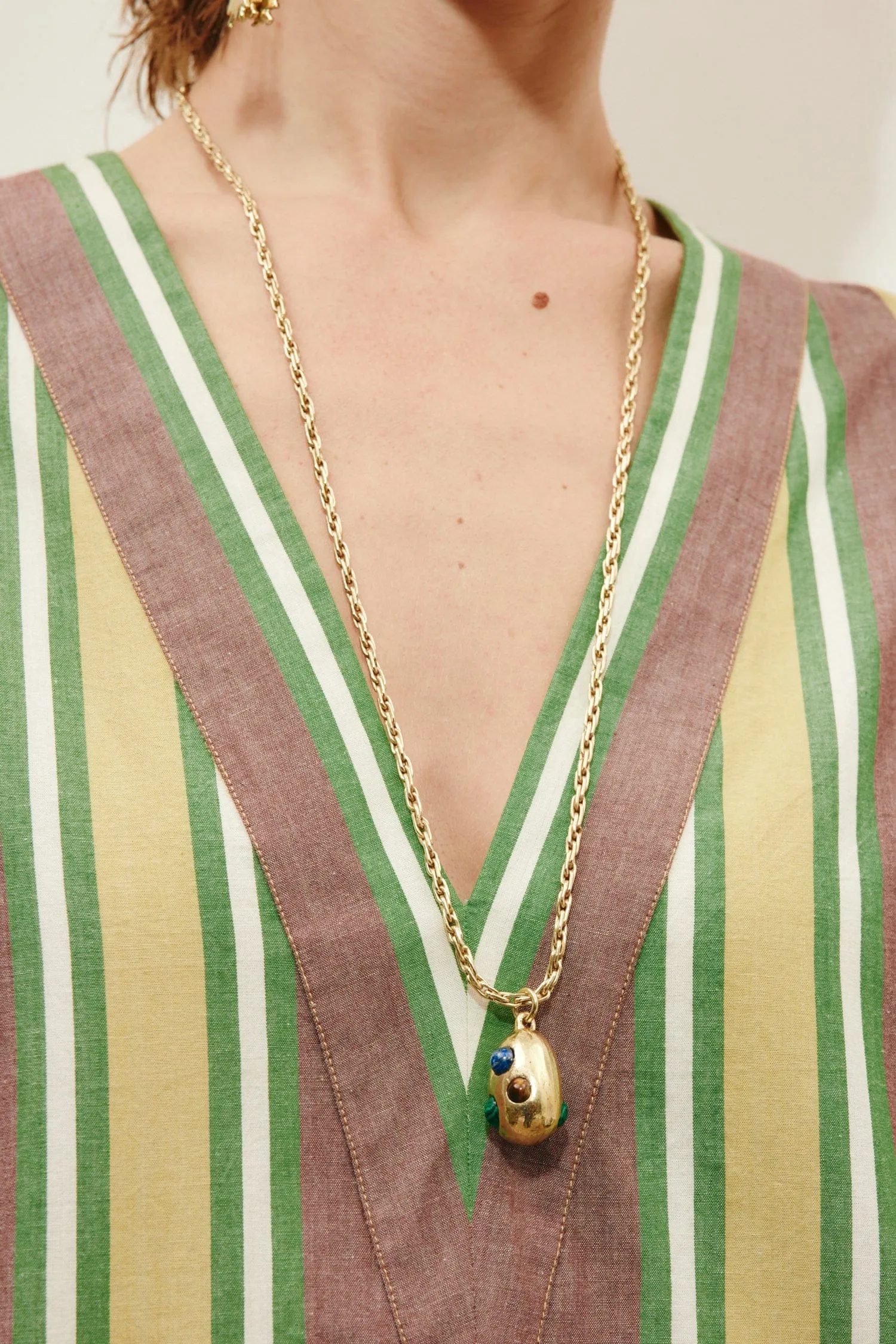 JEM RAINBOW STONE EGG PENDANT sold by Alemais product image thumbnail 4