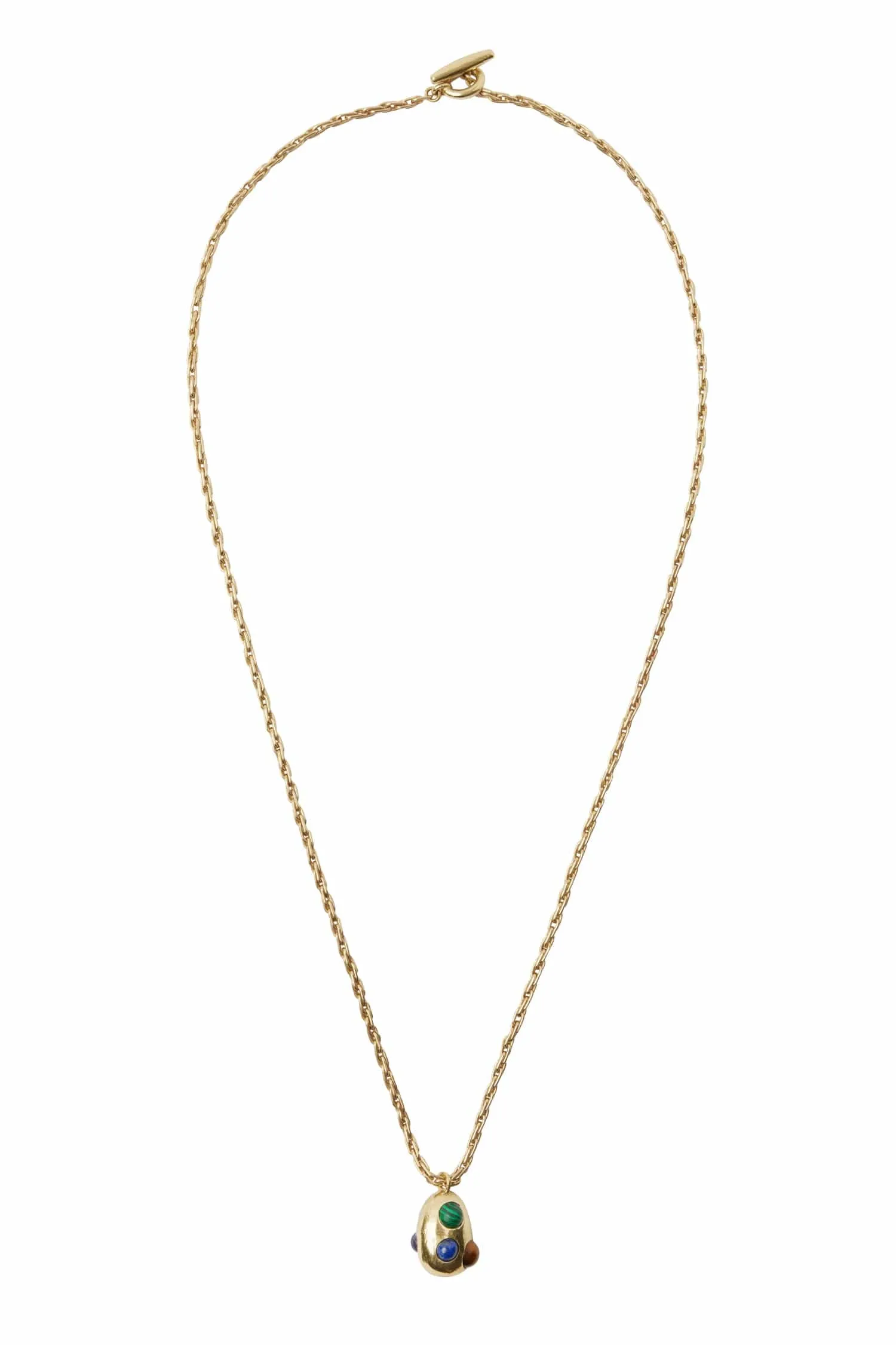 JEM RAINBOW STONE EGG PENDANT sold by Alemais