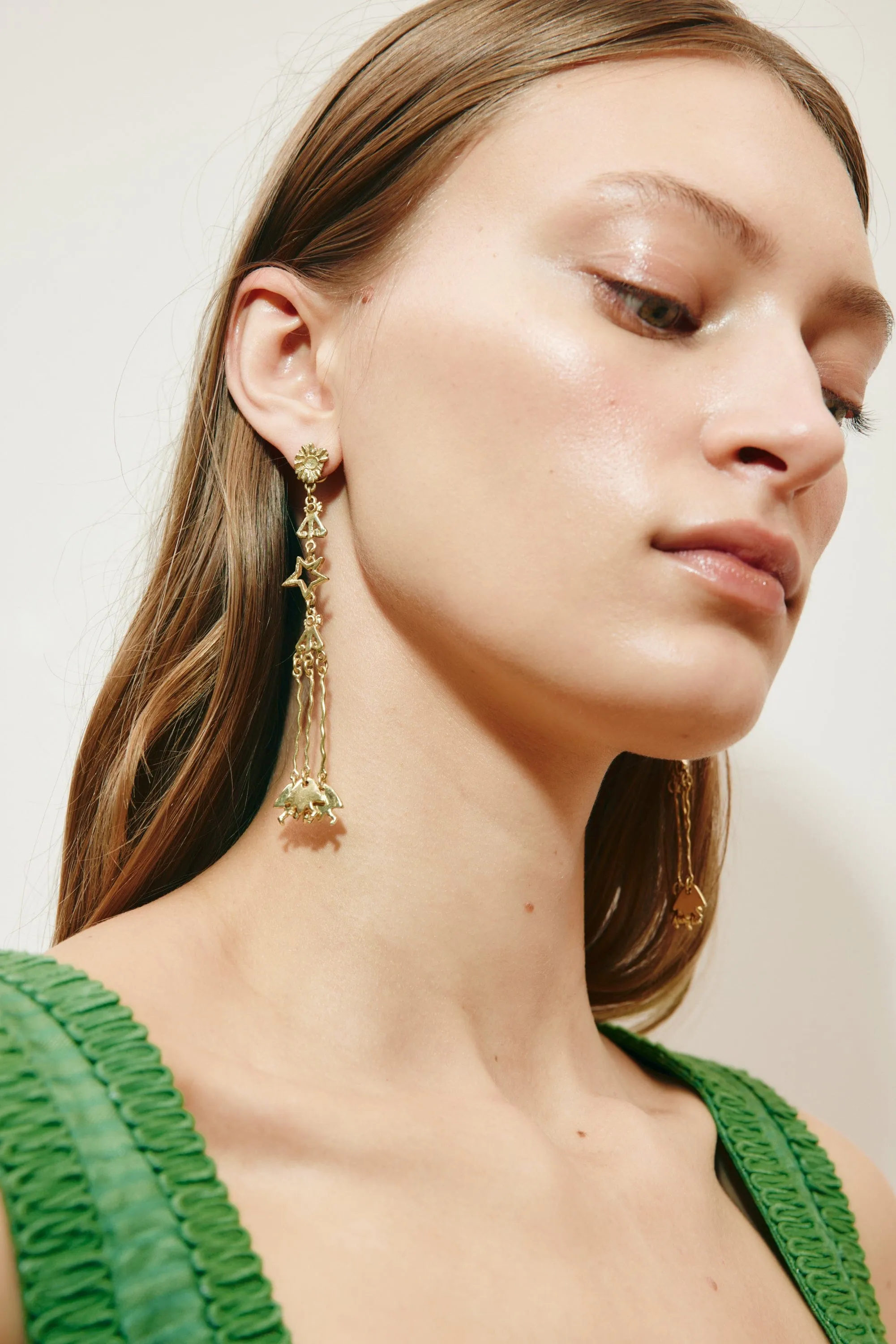 JEM SUN DANCER LONG DROP EARRINGS sold by Alemais product image thumbnail 3