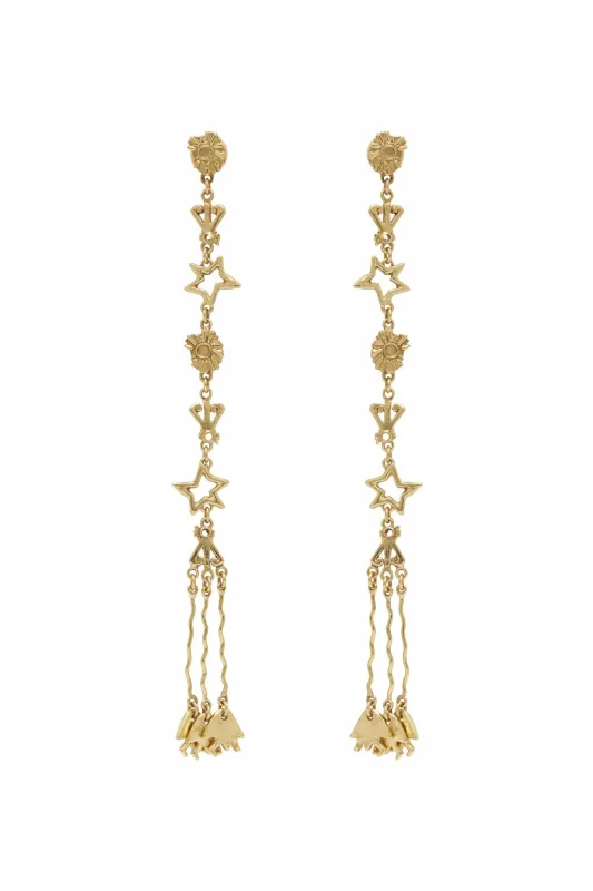 JEM SUN DANCER LONG DROP EARRINGS sold by Alemais