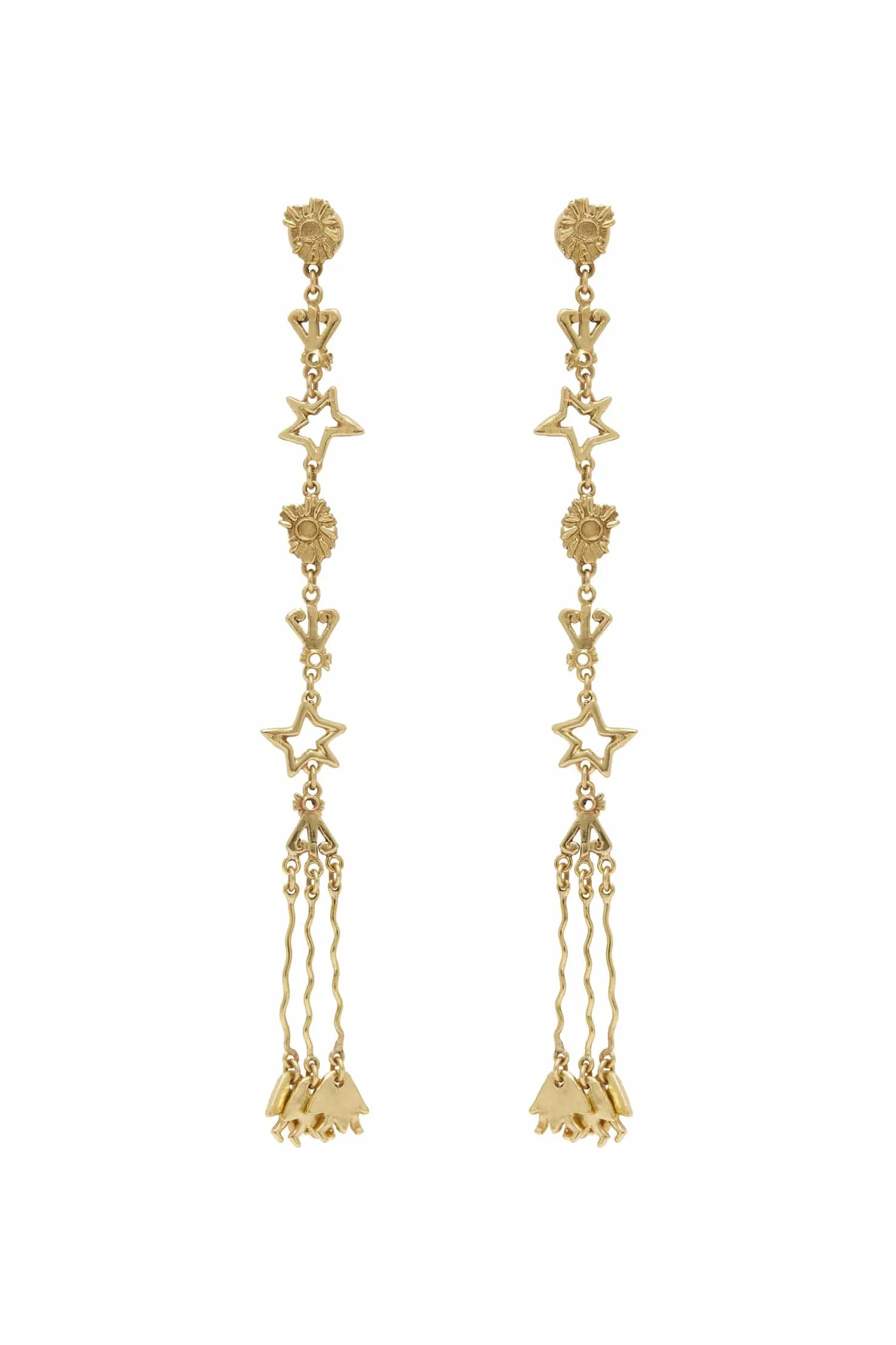 JEM SUN DANCER LONG DROP EARRINGS sold by Alemais