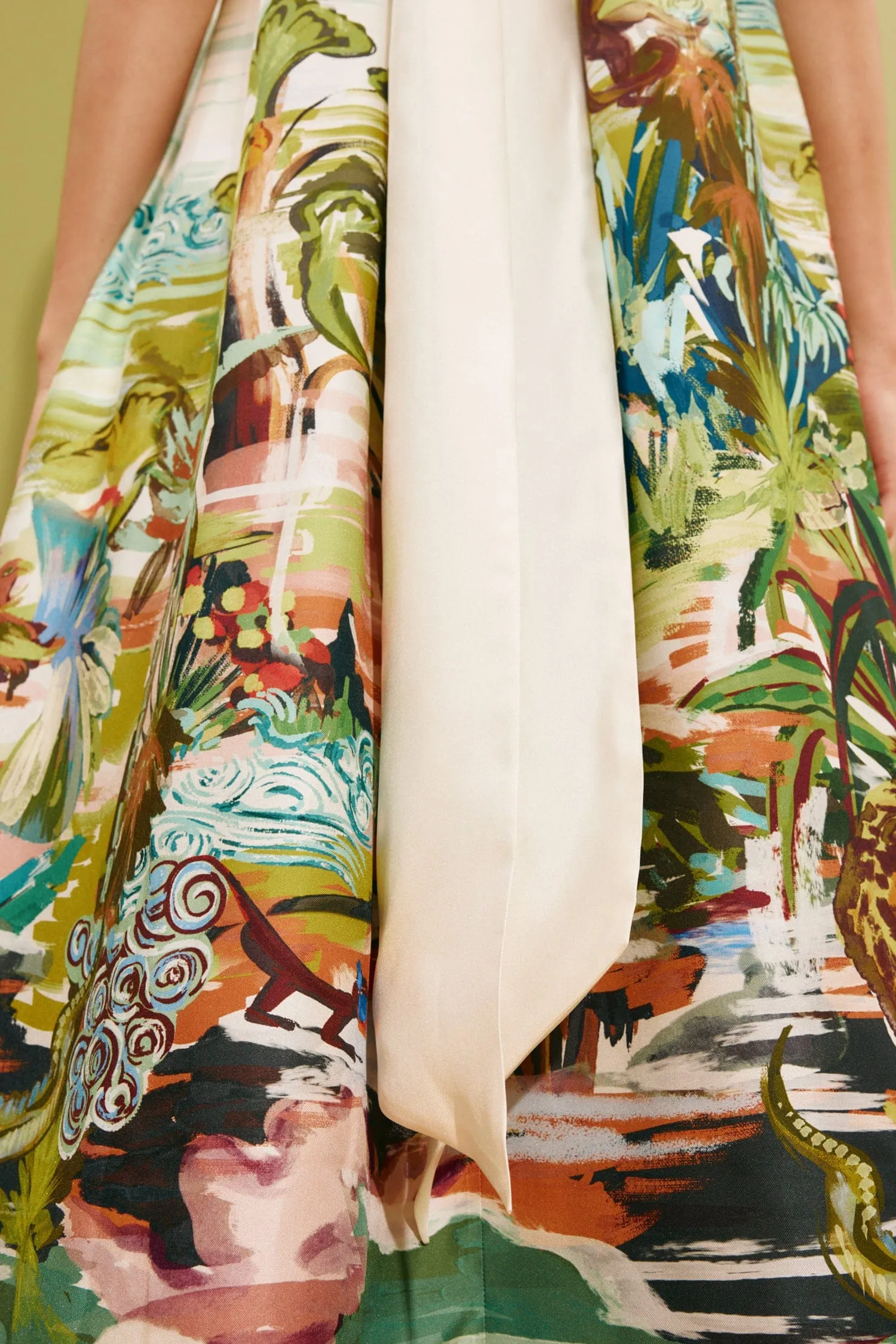 JUNGLE BOOGIE SILK HALTER DRESS sold by Alemais product image thumbnail 5