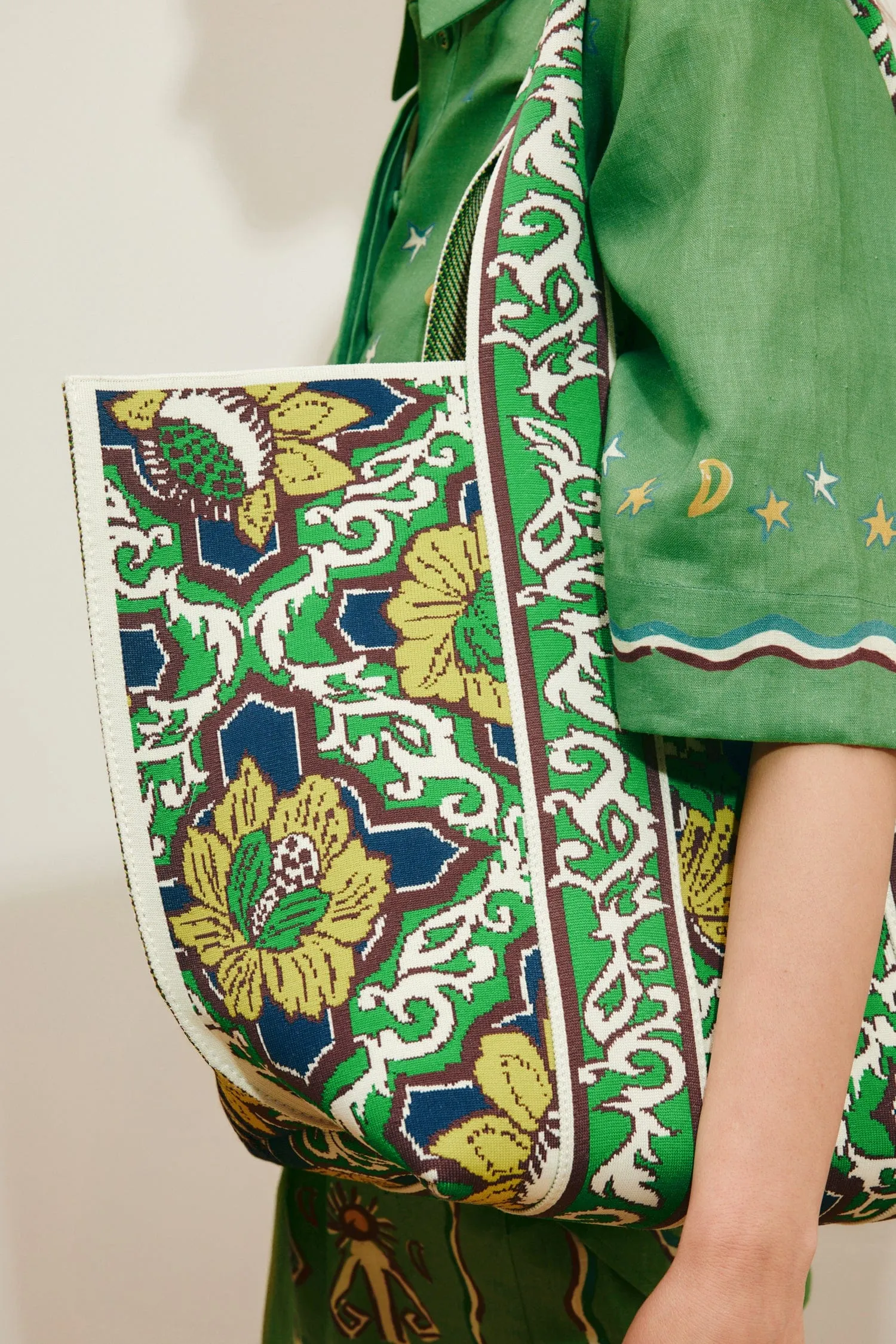 LIANA JACQUARD MAXI TOTE sold by Alemais product image thumbnail 3