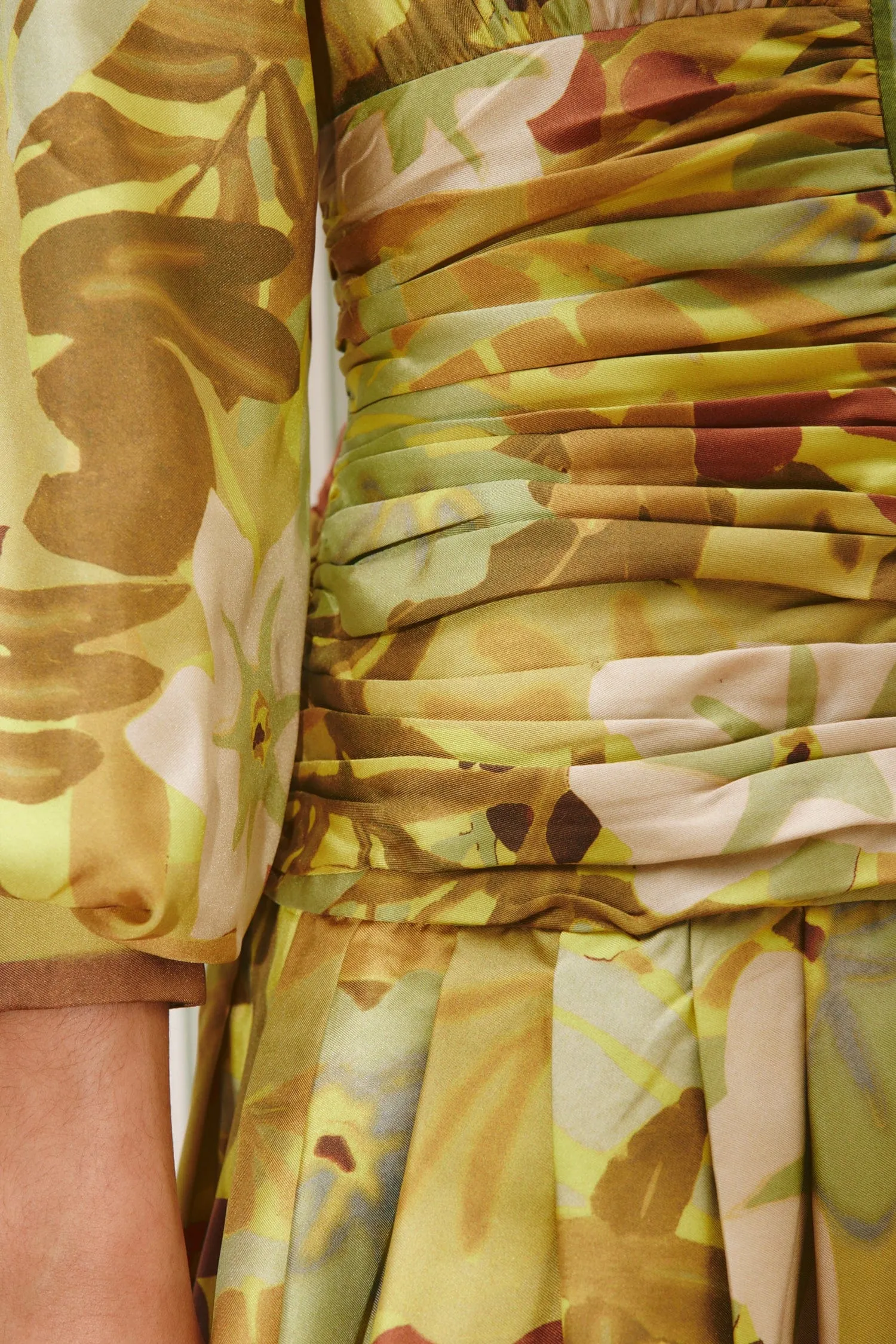 MAXI SILK RUCHED SHIRTDRESS sold by Alemais product image thumbnail 5